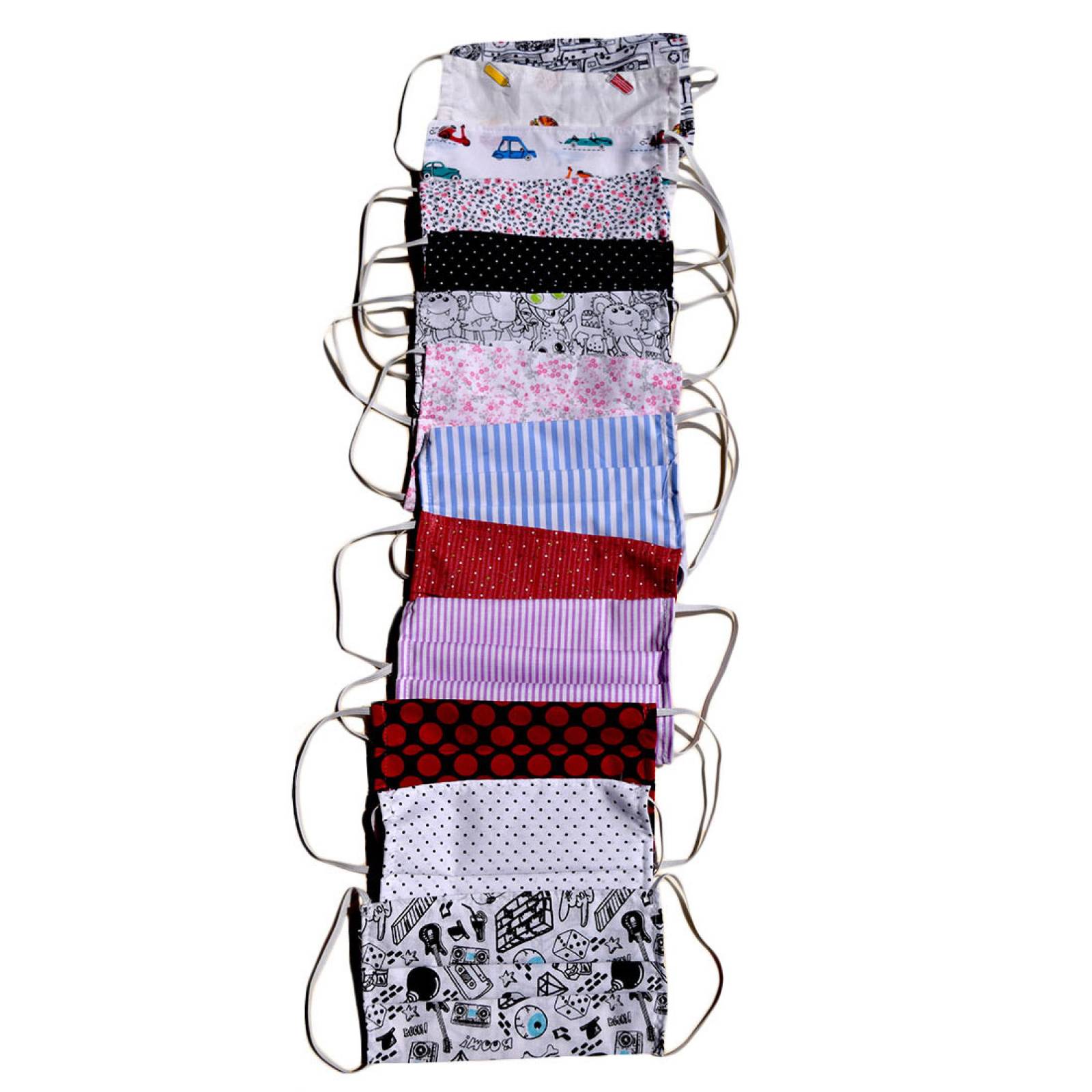 Paquete 50 Cubrebocas Tela Triple Pliegue Envío Incluido