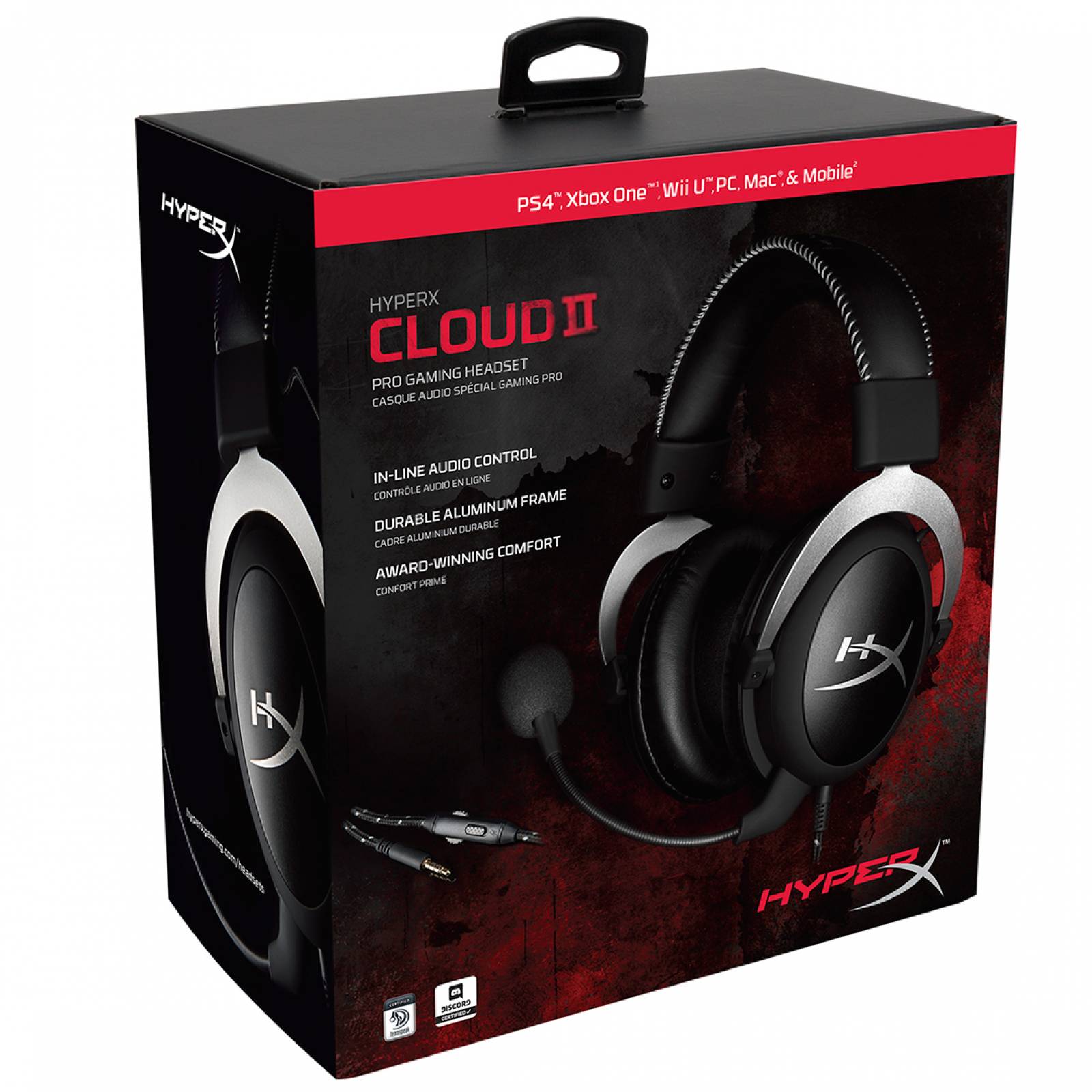 Audifonos Hyper X Cloud2 Gaming Diadema Gun Metal Gamer