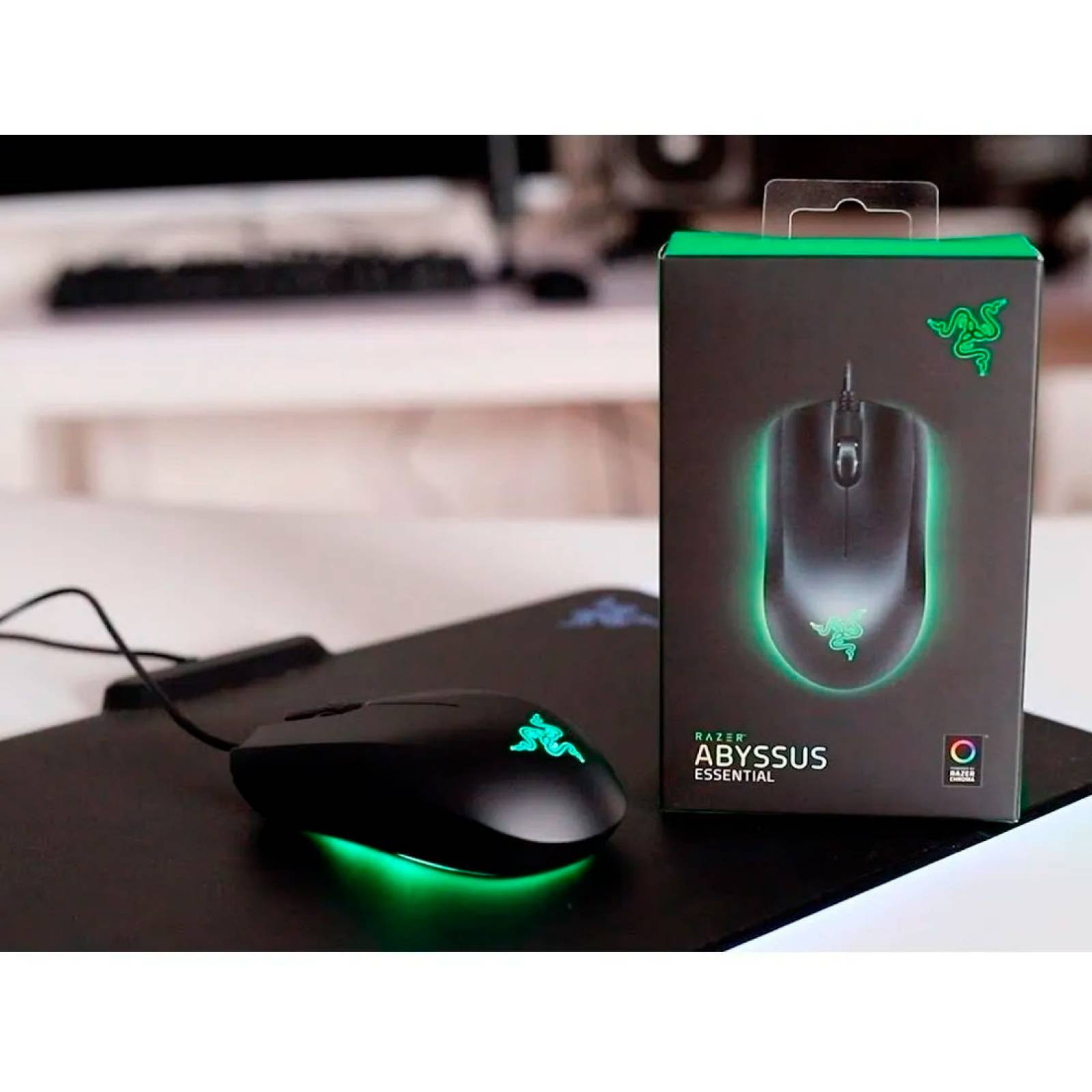 Mouse Gamer Abyssus Essential RGB Sensor Optico Razer