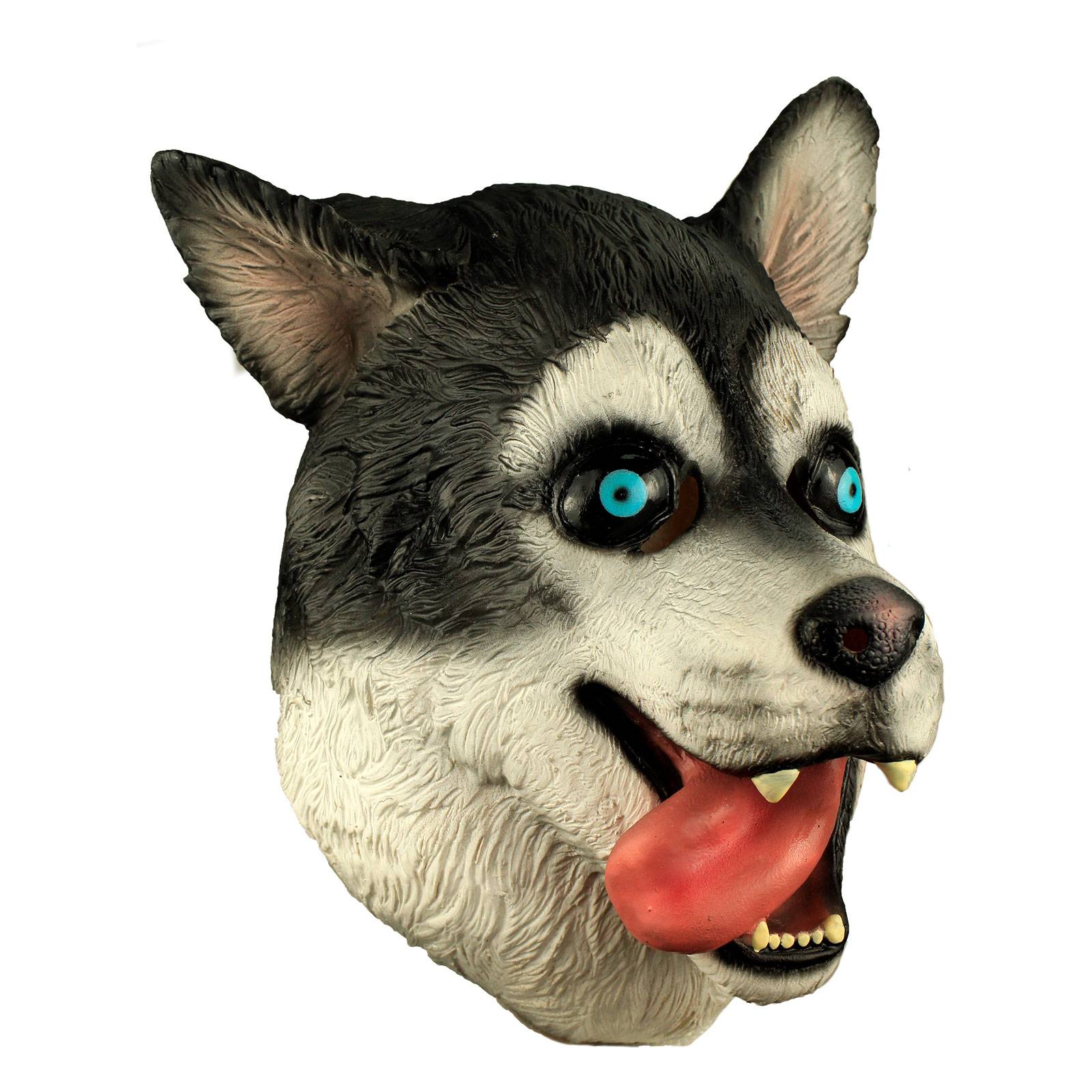 Máscara de Halloween Perro Husky Enloquecido Látex Terror