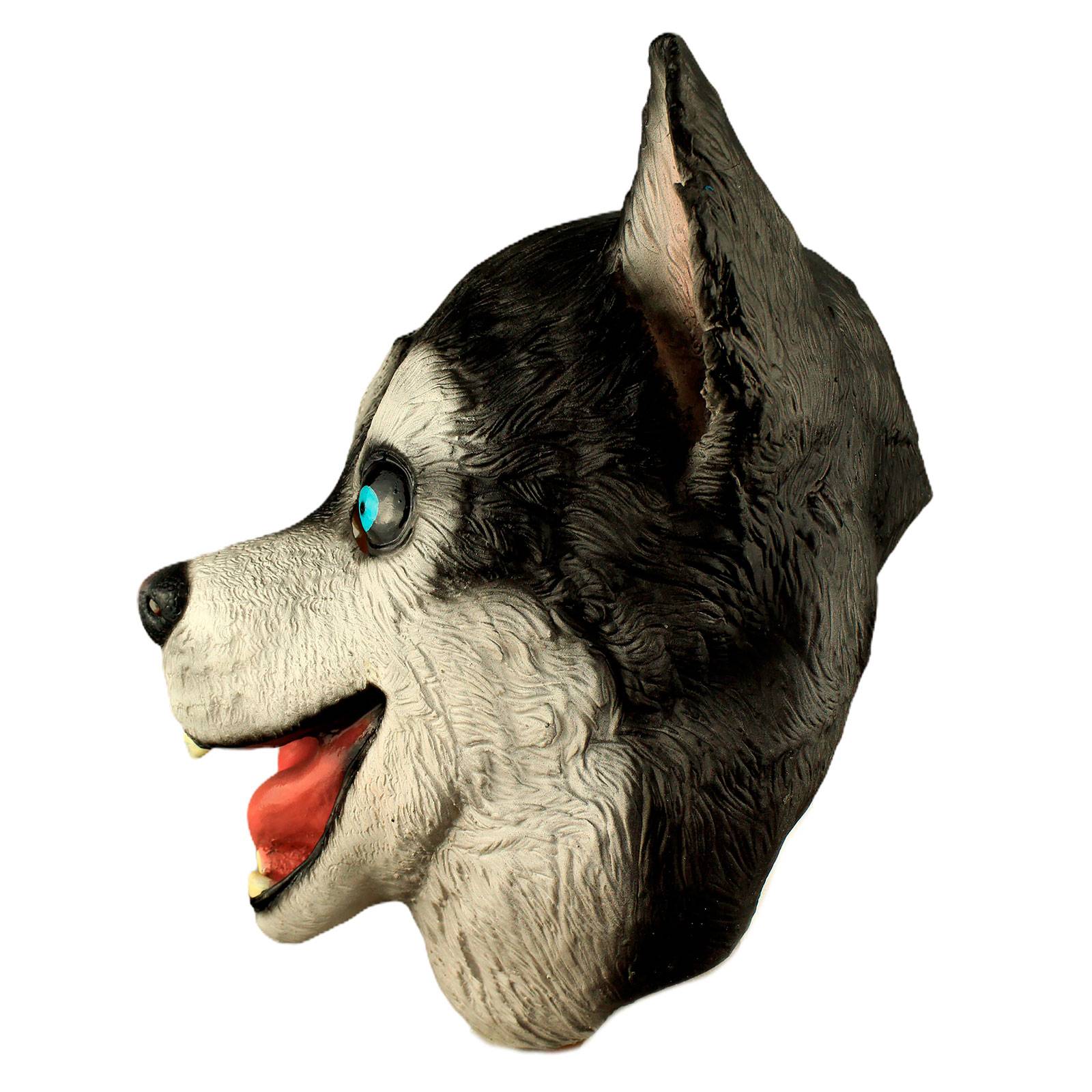 Máscara de Halloween Perro Husky Enloquecido Látex Terror