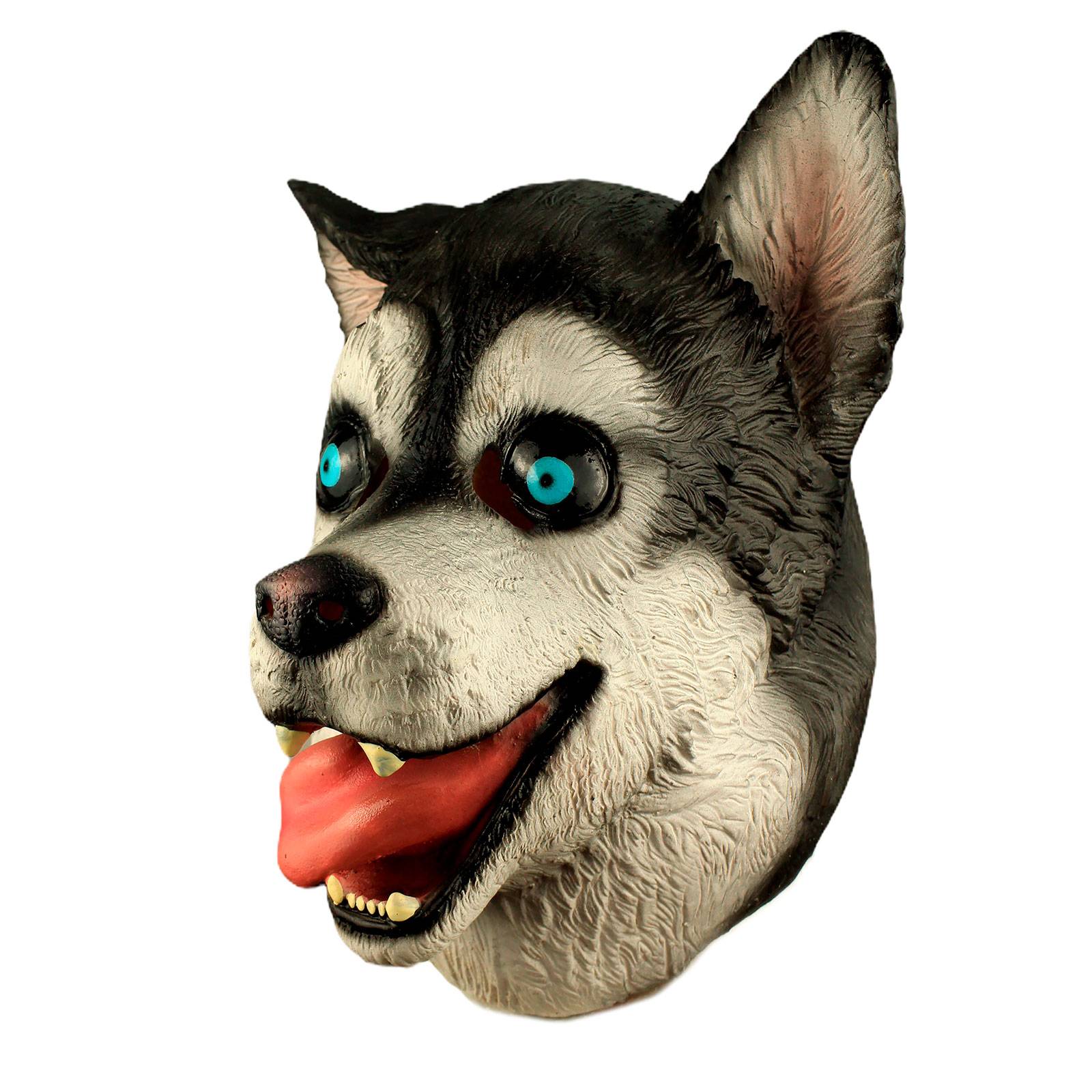 Máscara de Halloween Perro Husky Enloquecido Látex Terror