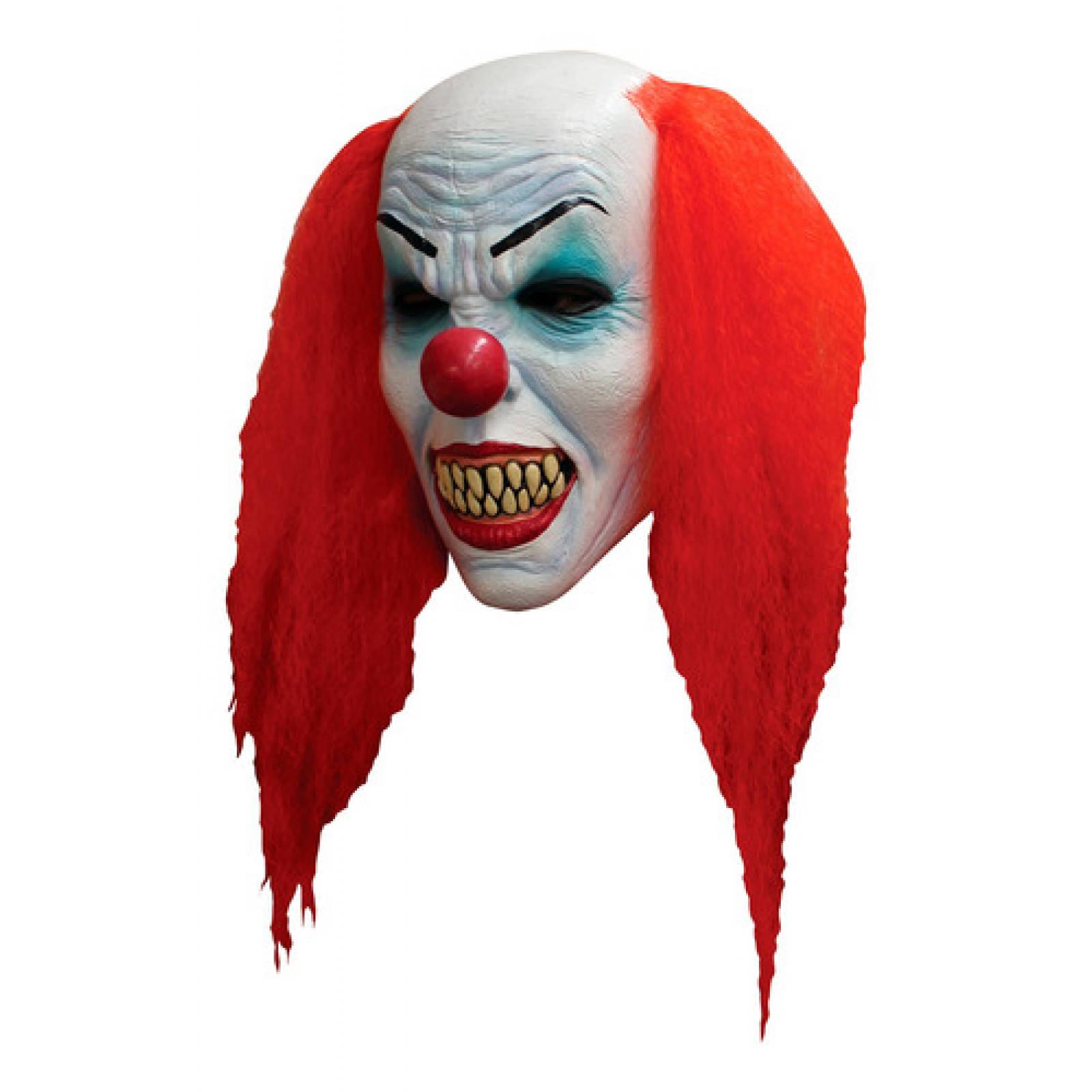 Máscara Halloween De Payaso Asesino Pelirrojo Terror Látex