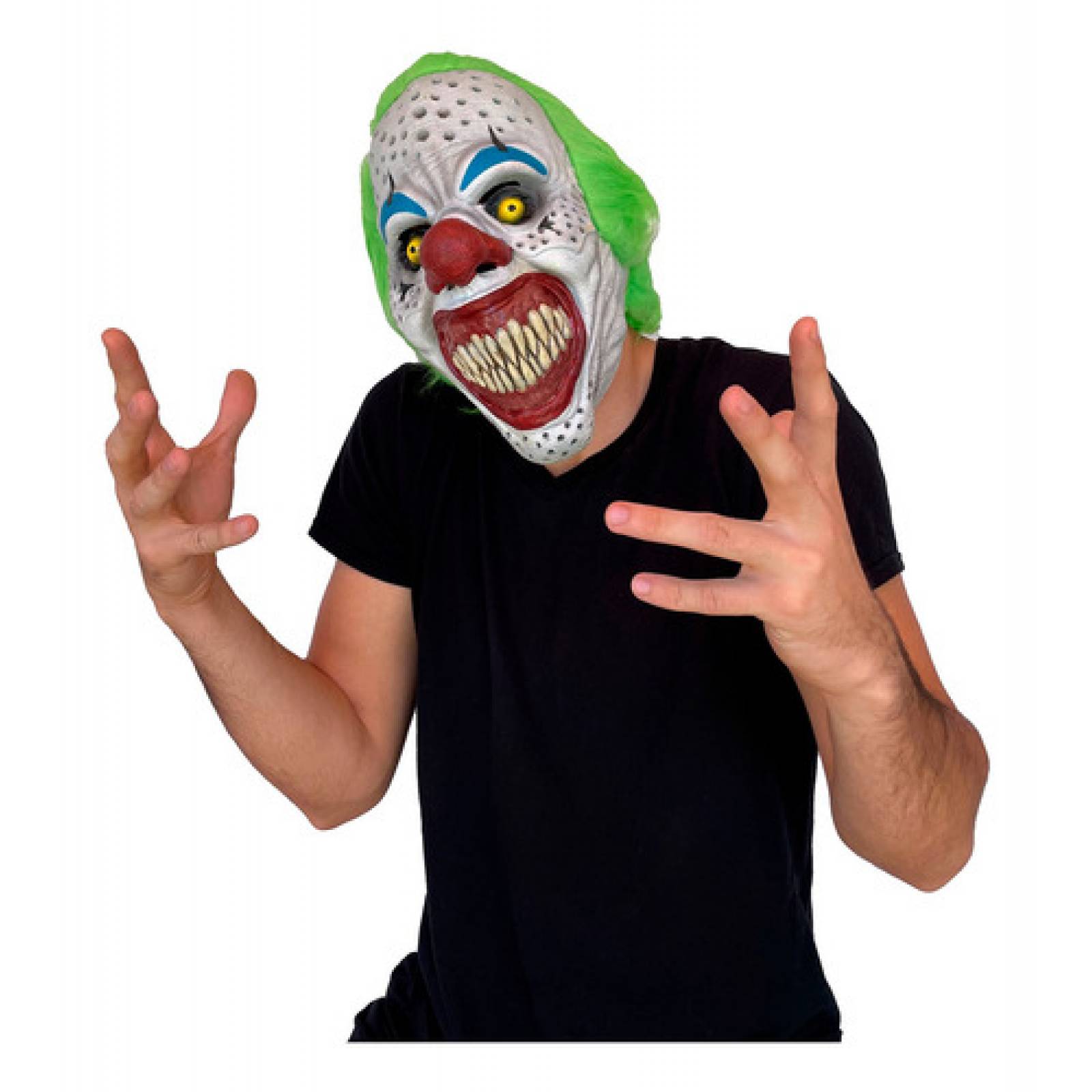 Máscara Halloween De Holes El Payaso Ahs Terror Látex