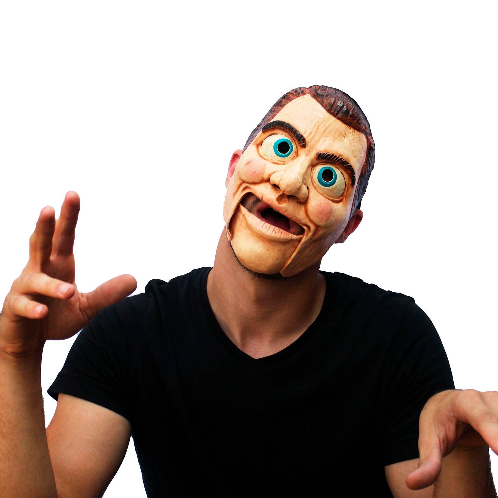 Máscara de Halloween Títere de Madera Látex Terror