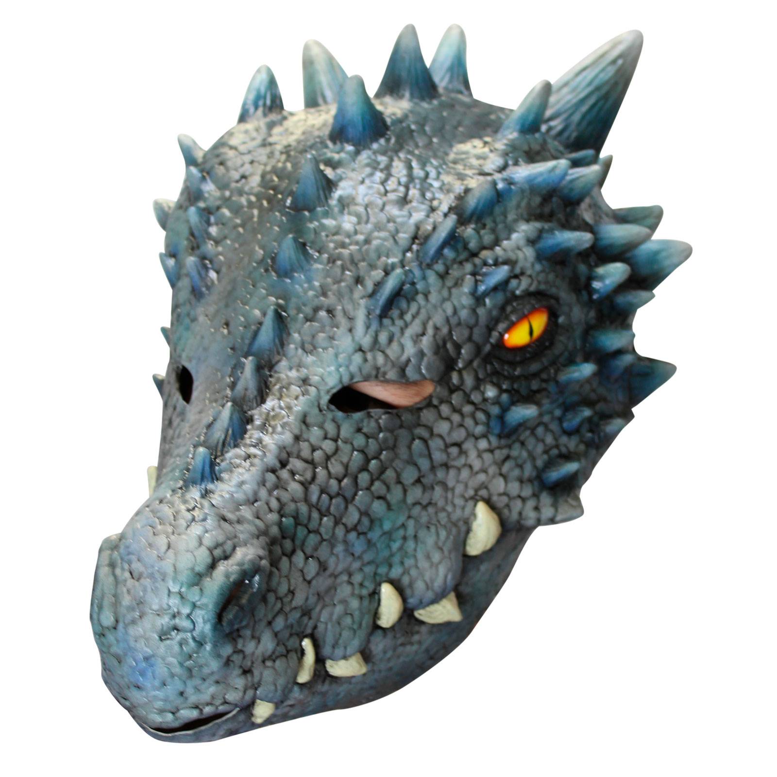 BaronHong Fantasy Drache Halbmaske – Rot, Größe M, Aus Weichem Polyurethanschaum, Für Halloween & Karneval