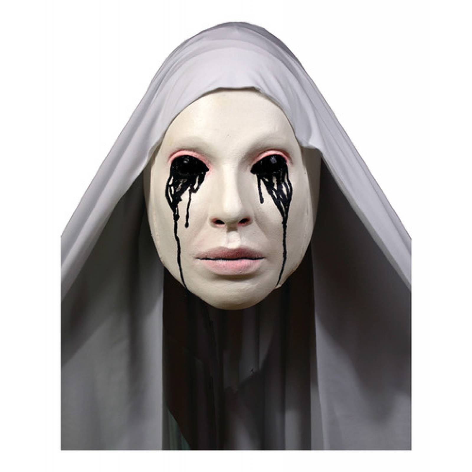 Máscara Halloween De La Monja Blanca Ahs Terror Látex