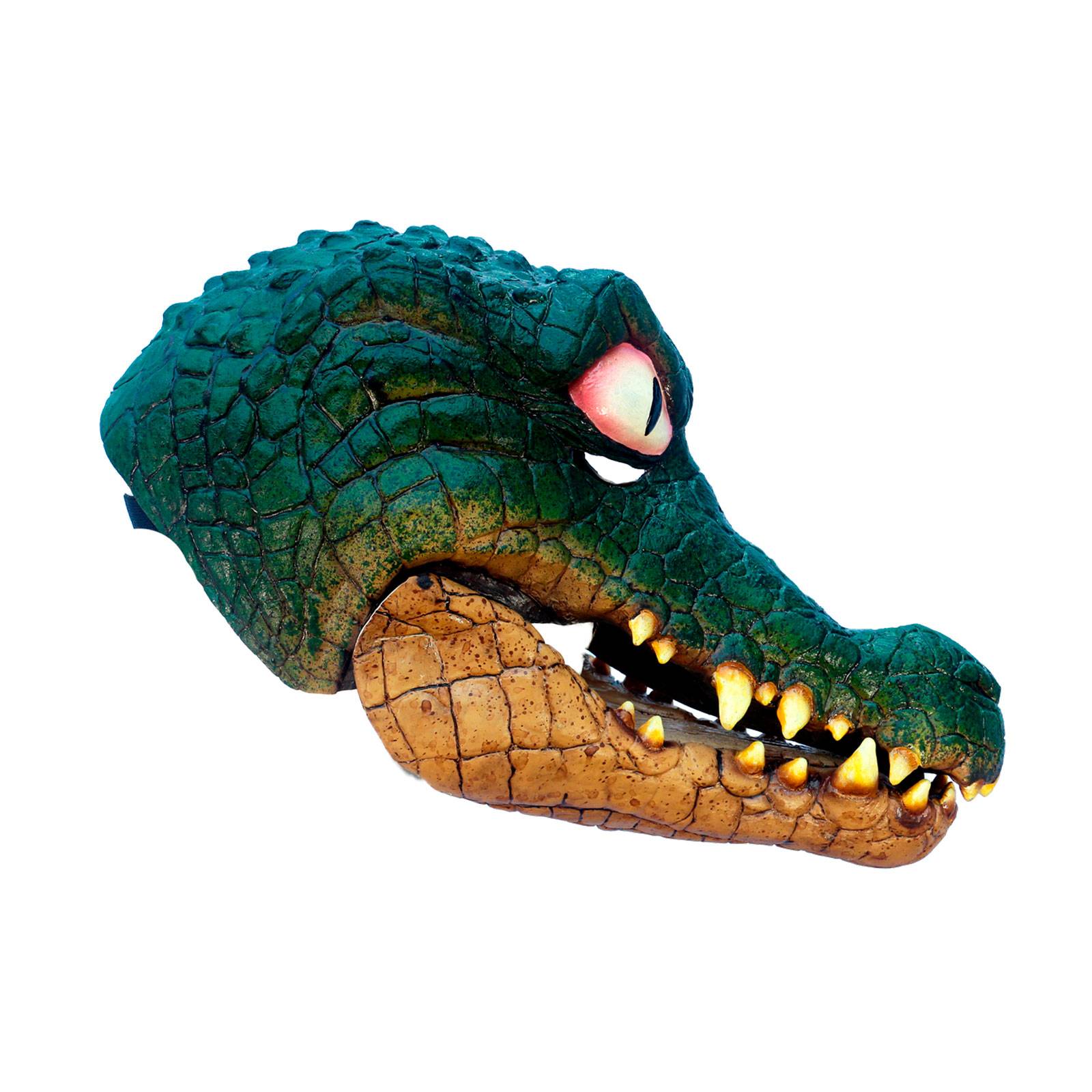 Máscara de Halloween Cocodrilo Feroz Látex Terror
