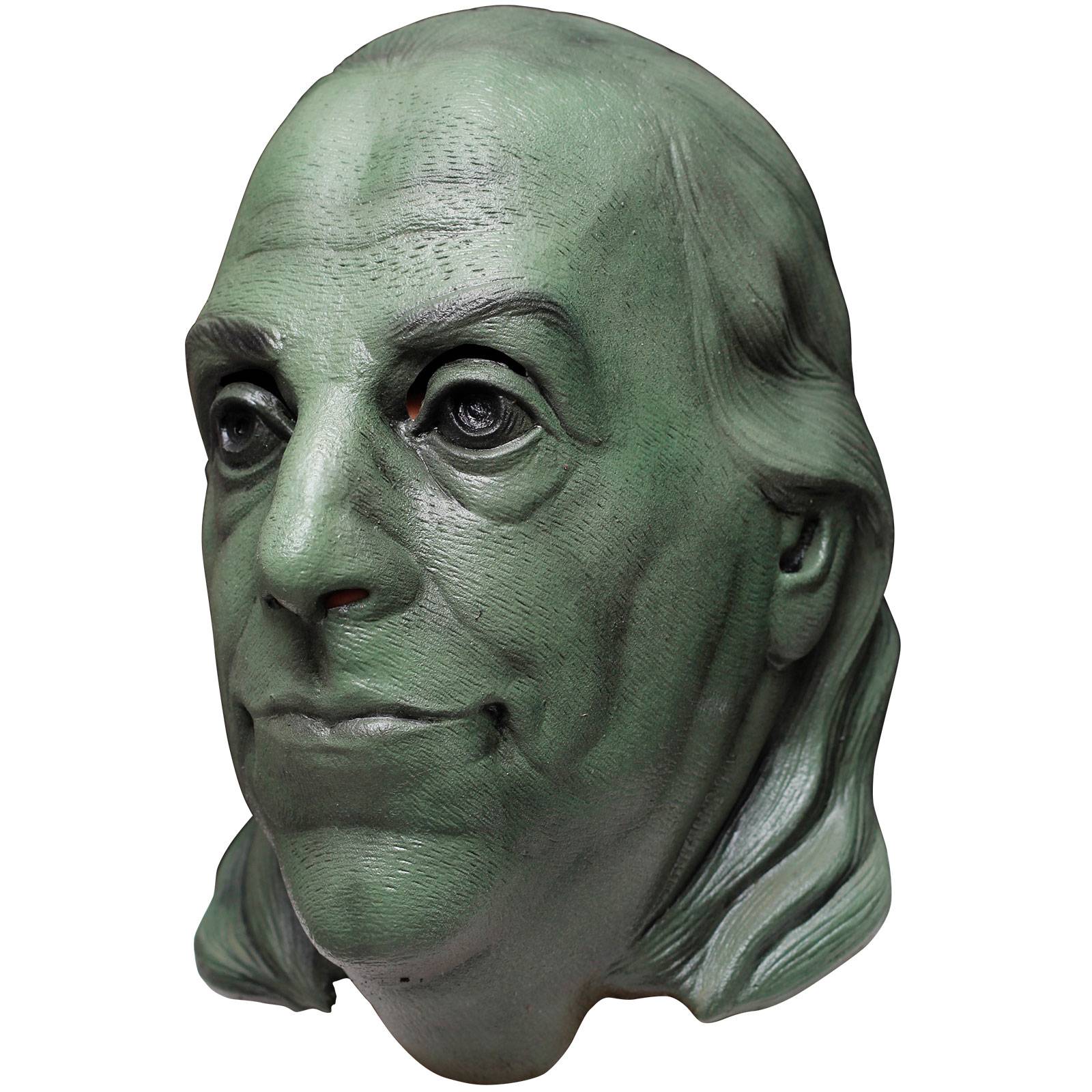 Máscara de Halloween Estatua Benjamin Franklin Látex