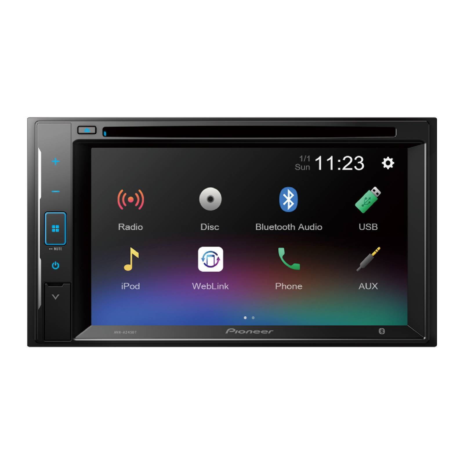Autoestereo DVD Pantalla 6 2  Full HD AVH A245BT Pioneer