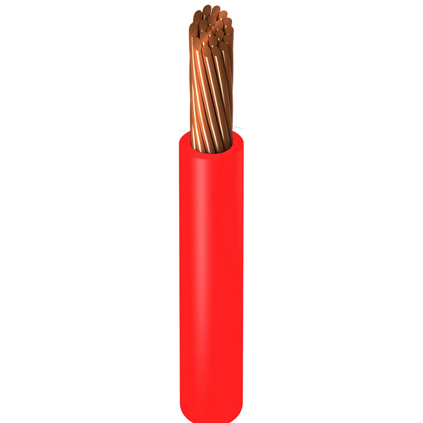Rollo Cable Eléctrico THHW Cal 6 Rojo 100 Metros Argos