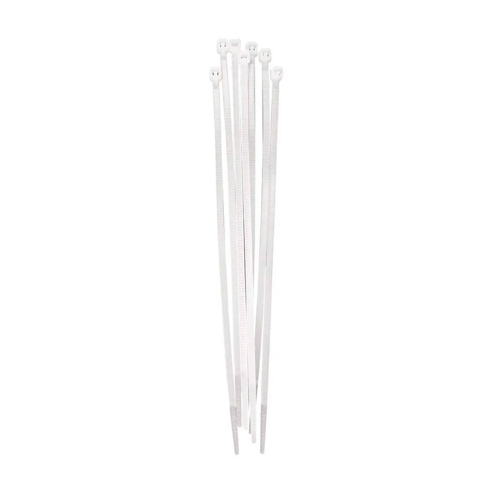 Paquete Cinchos Plasticos Blanco 6 Pulg 100 PZ Adir