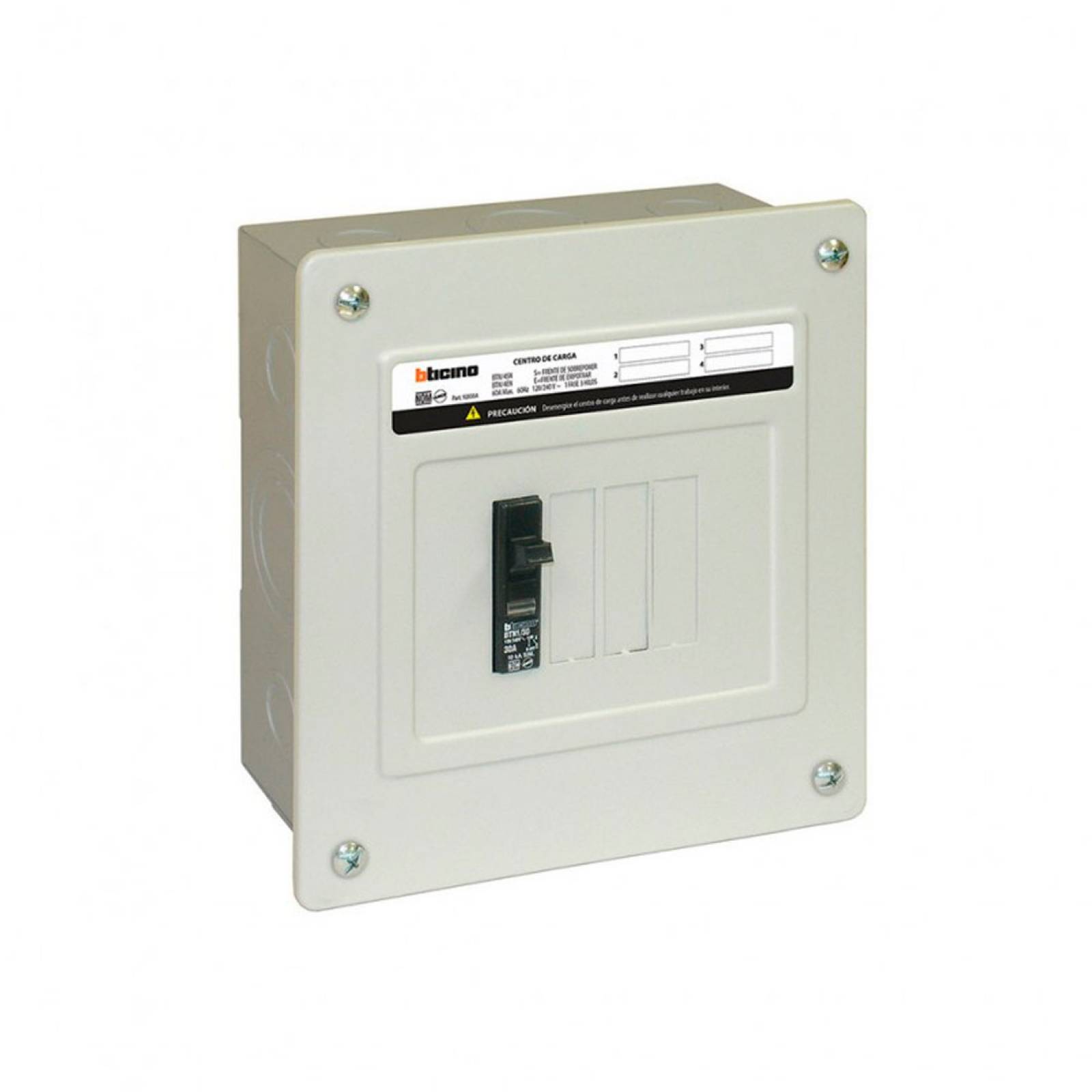 Centro De Carga Empotrar De 4 Polos BTN 4EN Bticino