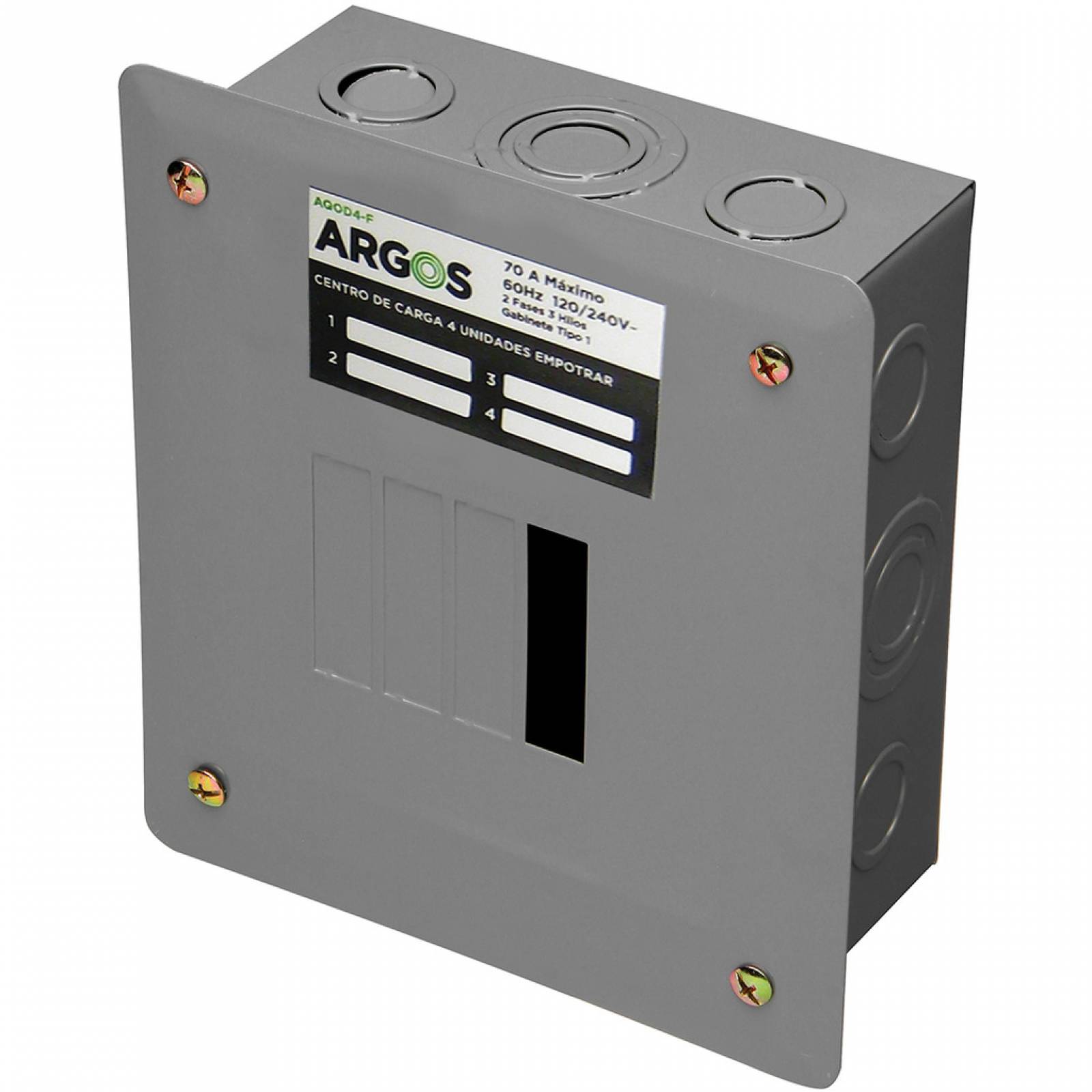 Centro Carga 4 Unidades Empotrar Argos