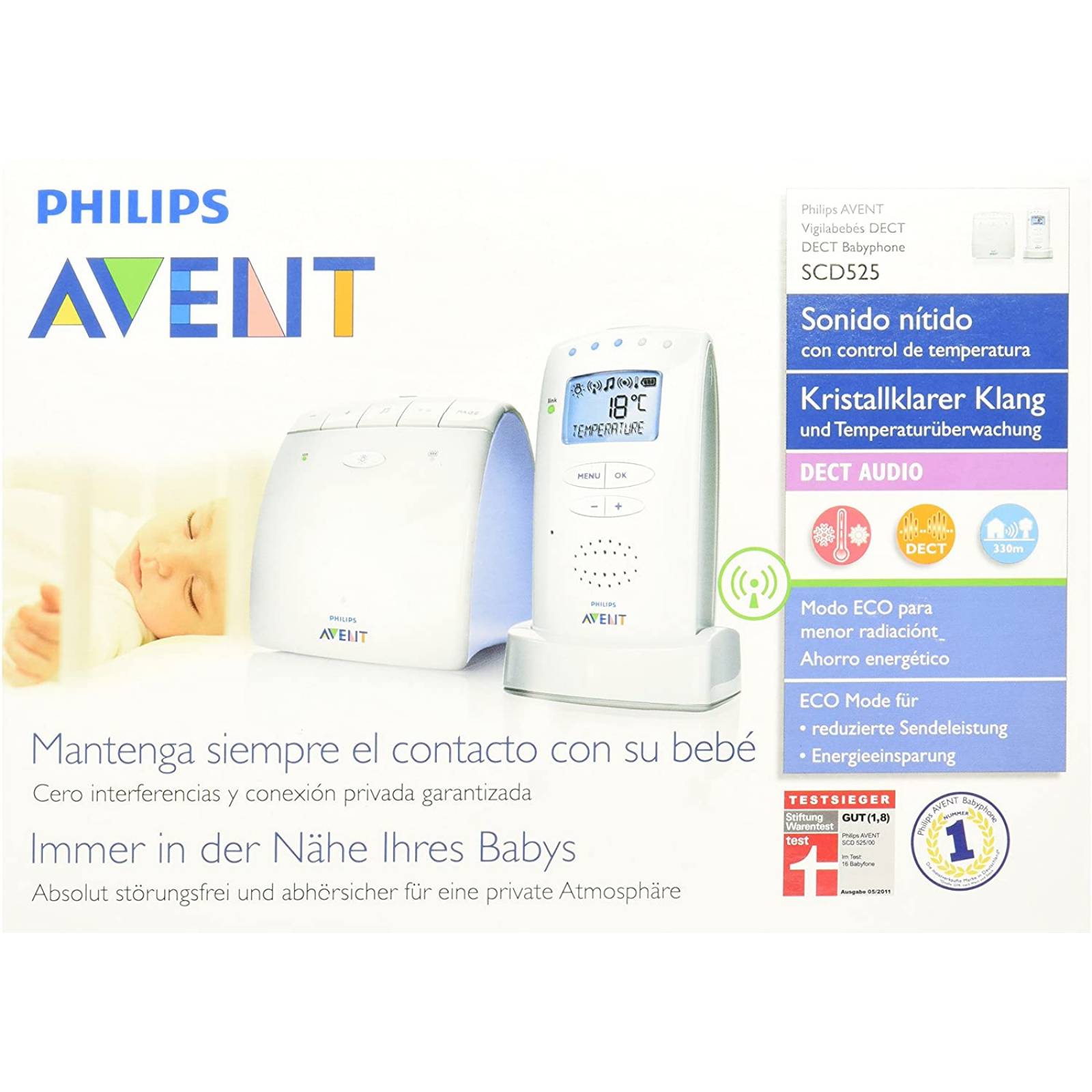 Monitor Bebe Dect Philips Avent SCD525 00 Estandar