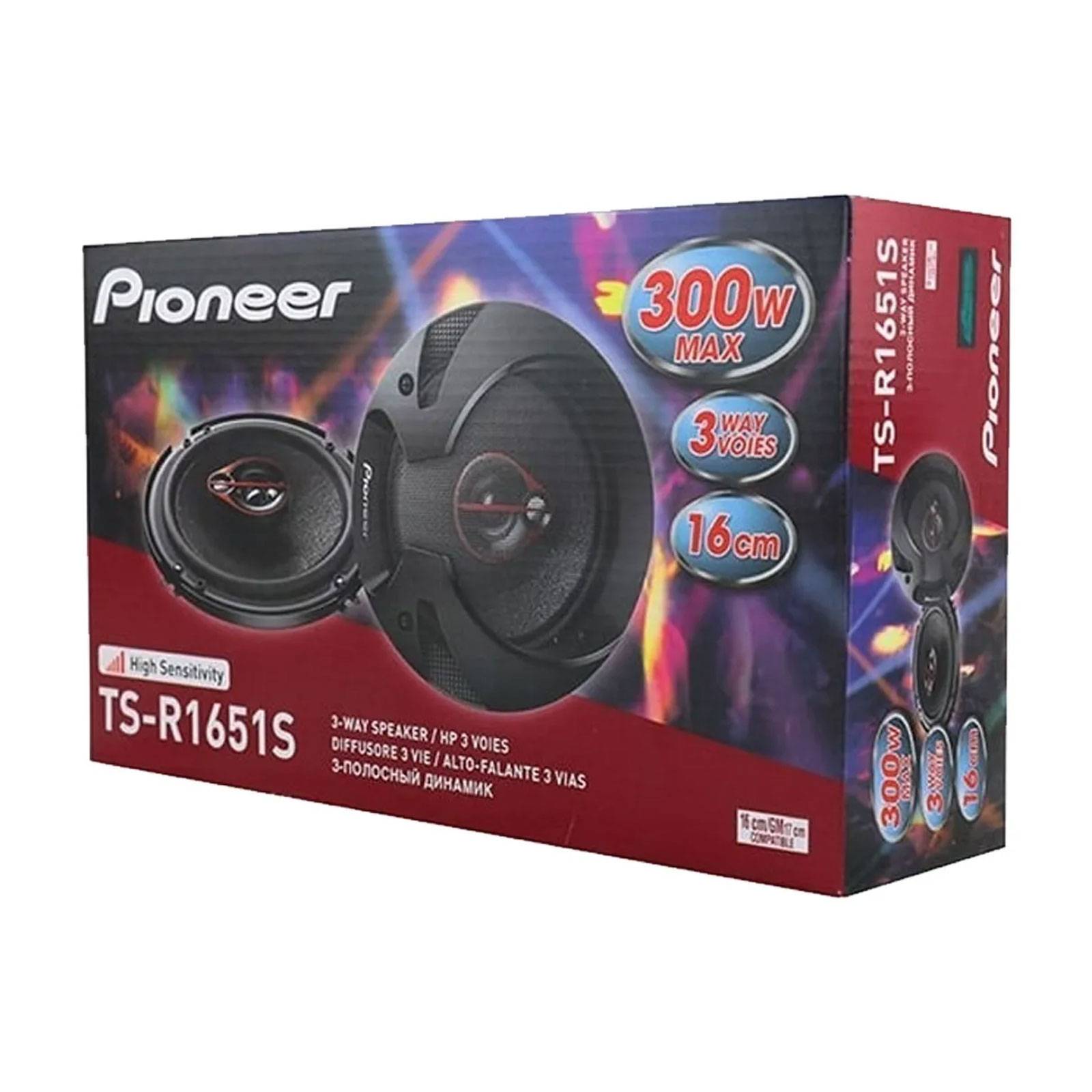 Bocinas para Auto 6 1 2 Pulg 300w 3 Vías TS R1651S Pioneer