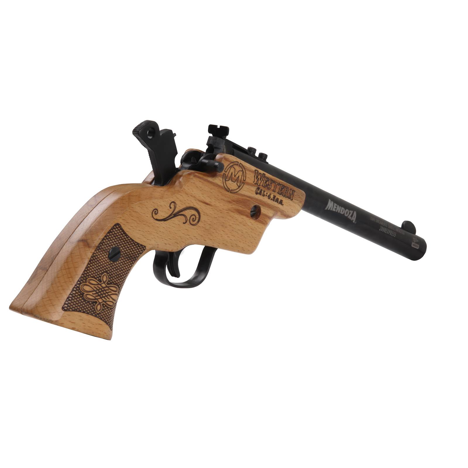 Pistola De Diabolos Western Cañon Largo Cal 4 5 Mendoza