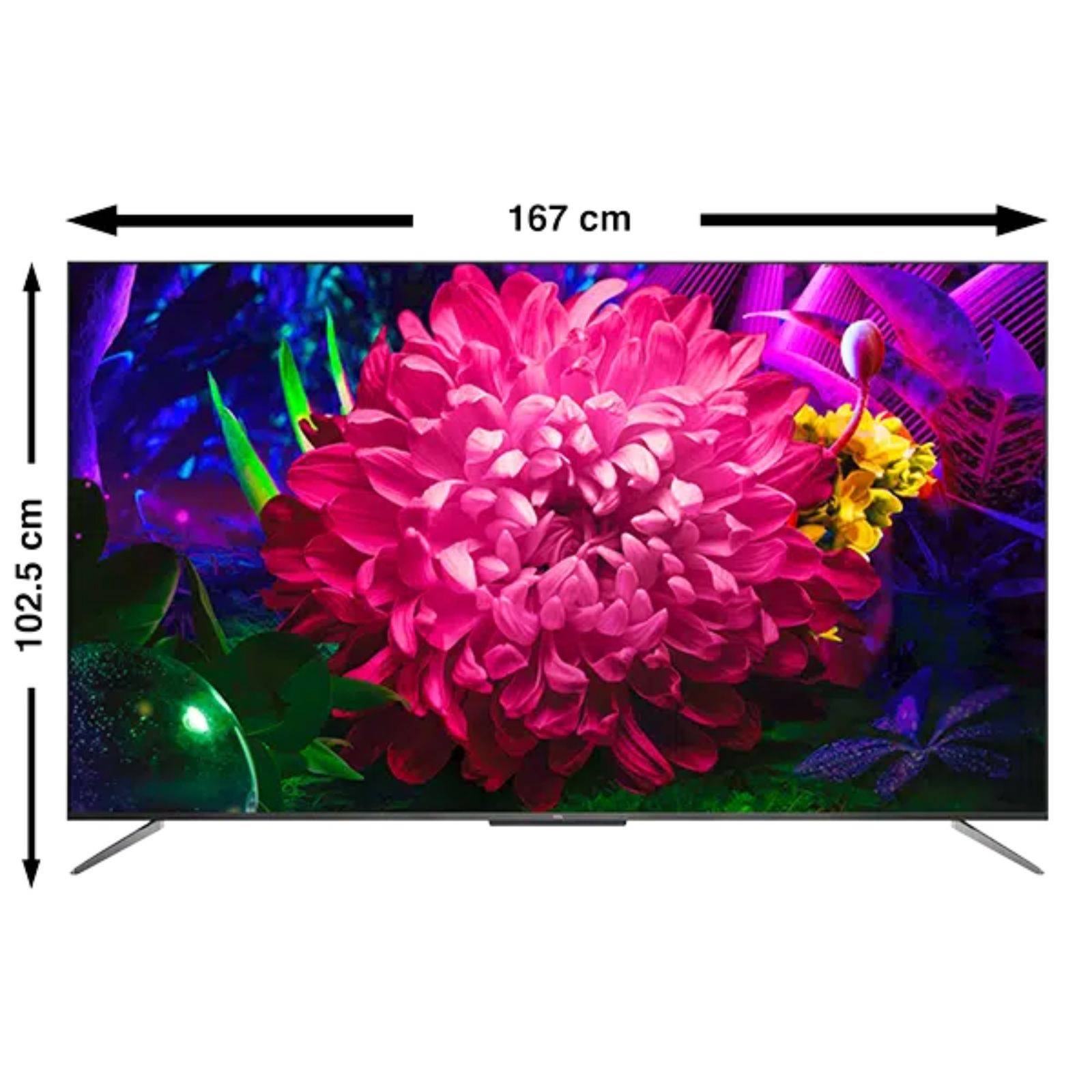 Pantalla TCL 75 Pulgadas Smart TV 4K UHD QLED 75Q637