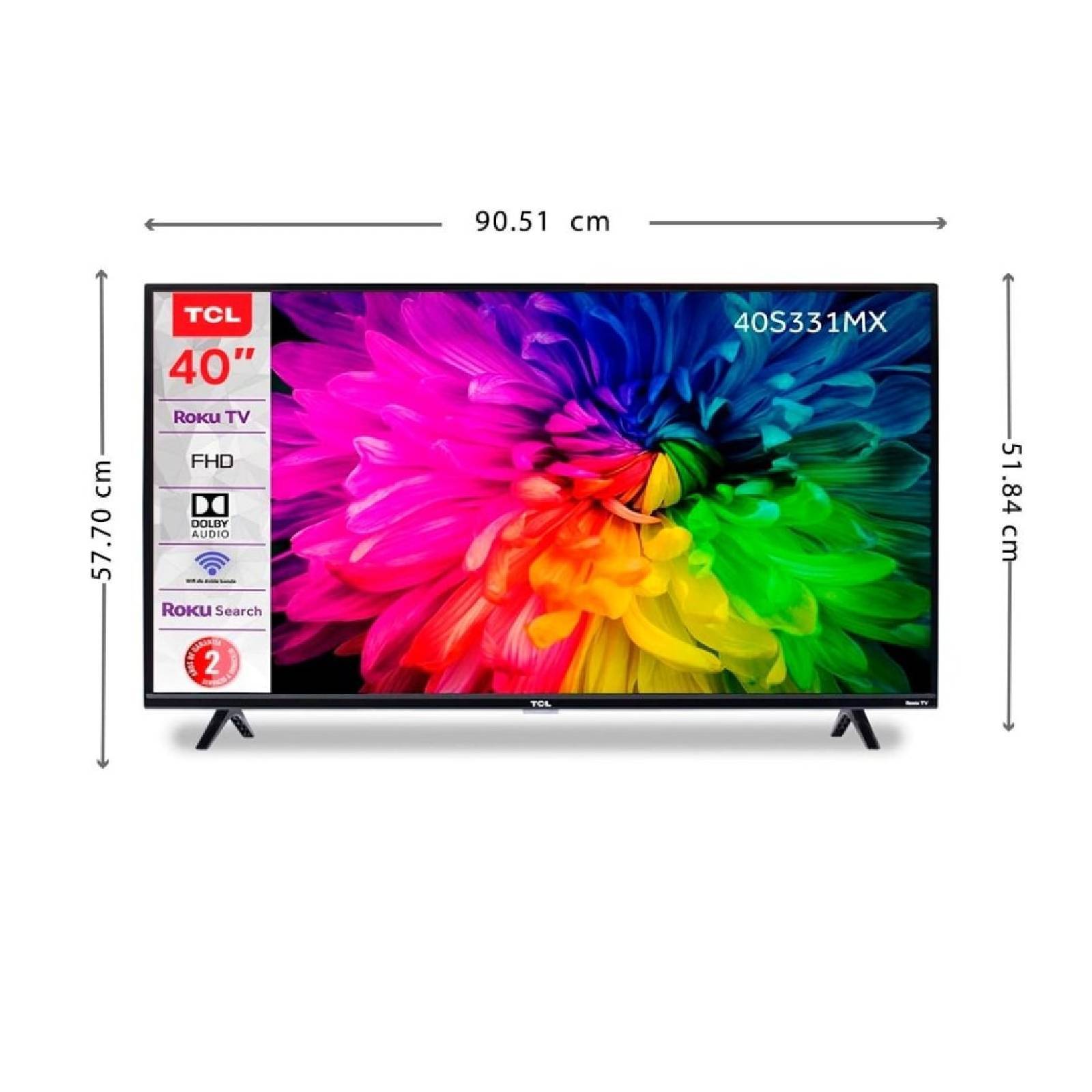 Smart Tv 40 Pulgadas 40S331 Full Hd Led 1080P Sonido 3D Tcl