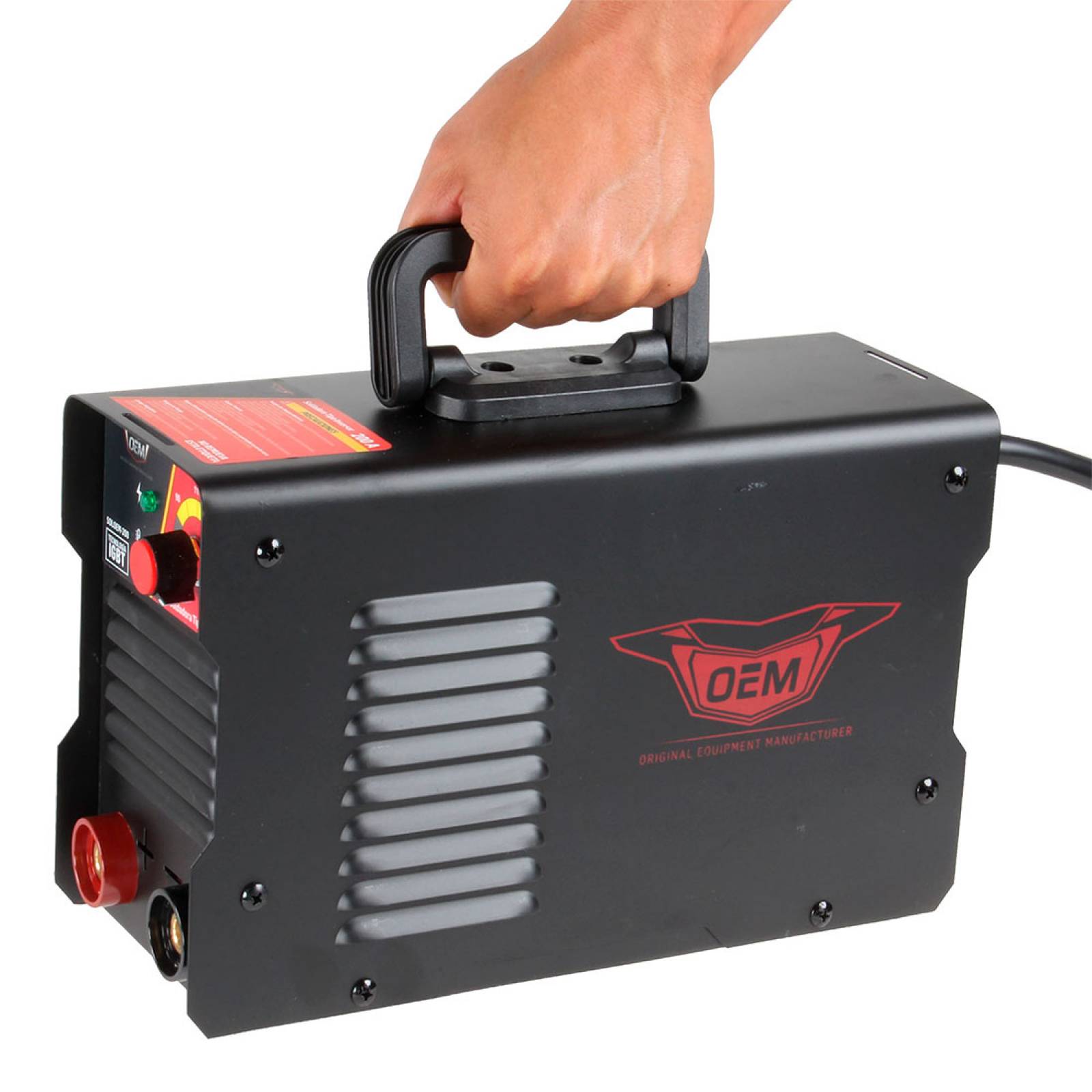 Soldadora Inversora Negro 200Amp 110 220v 3acc OEM