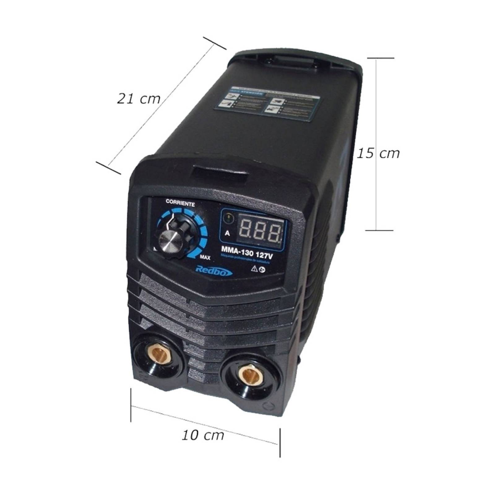 Soldadora Inversora Máquina 127 Amp MMA 130 Redbo