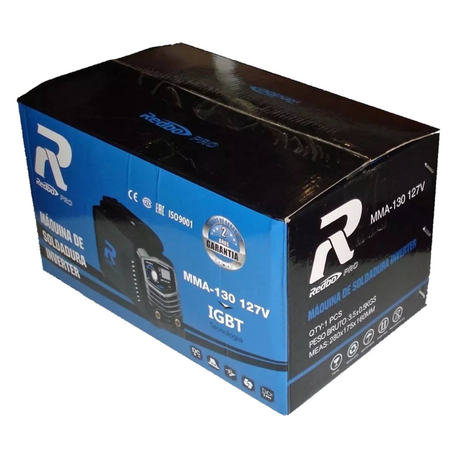 Soldadora Inversora Máquina 127 Amp MMA 130 Redbo