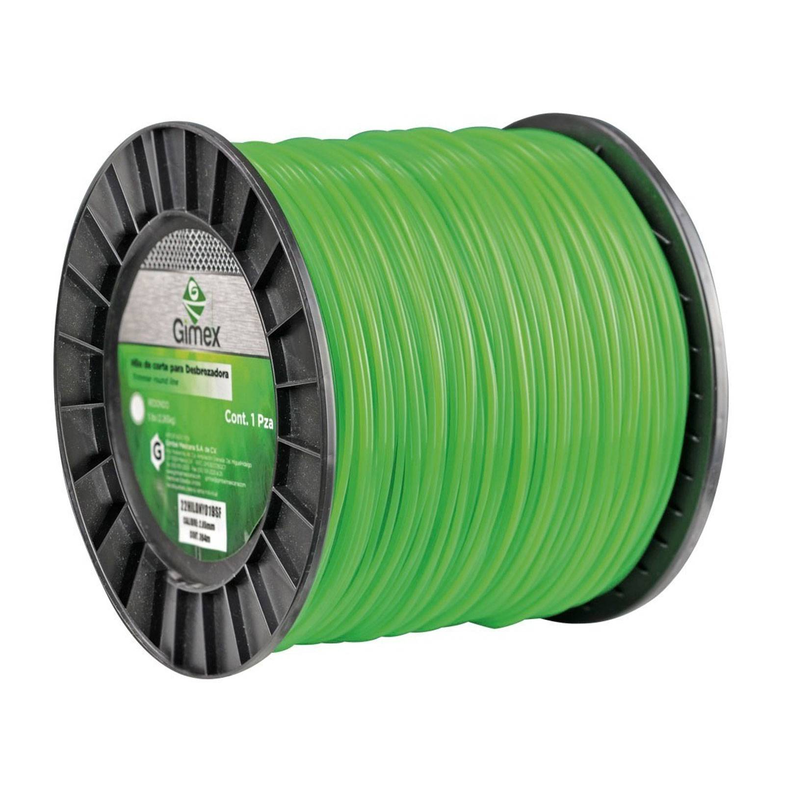 Hilo Desbrozadora 5LB Calibre 3mm 279 Metros Verde Gimex
