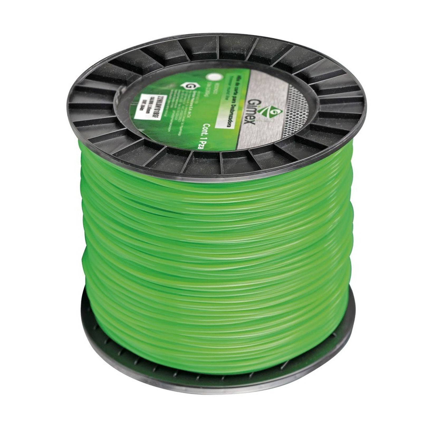 Hilo Desbrozadora 5LB Calibre 3mm 279 Metros Verde Gimex