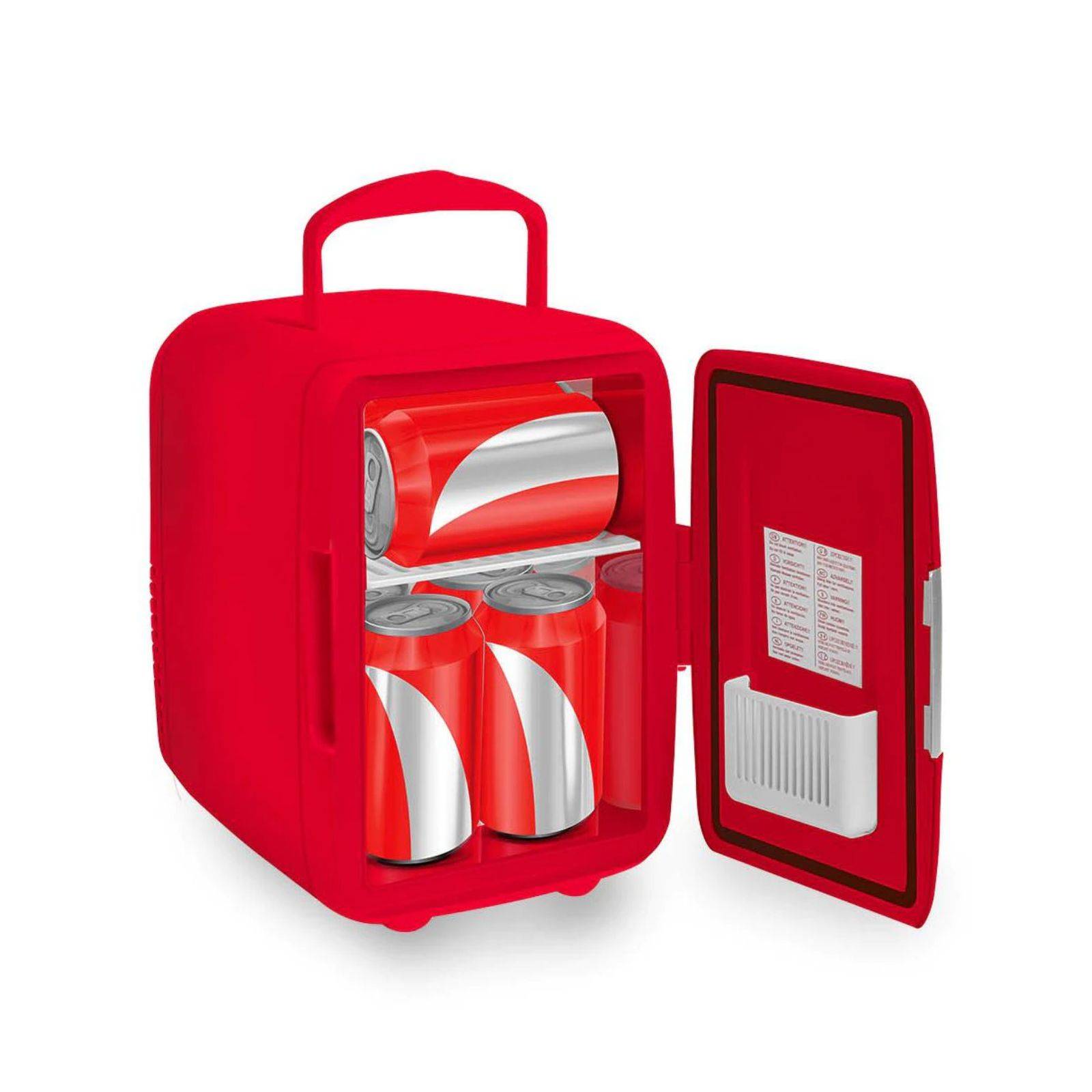 Mini Refrigerador Frigobar Portátil Rojo 12V RC 4R RCA