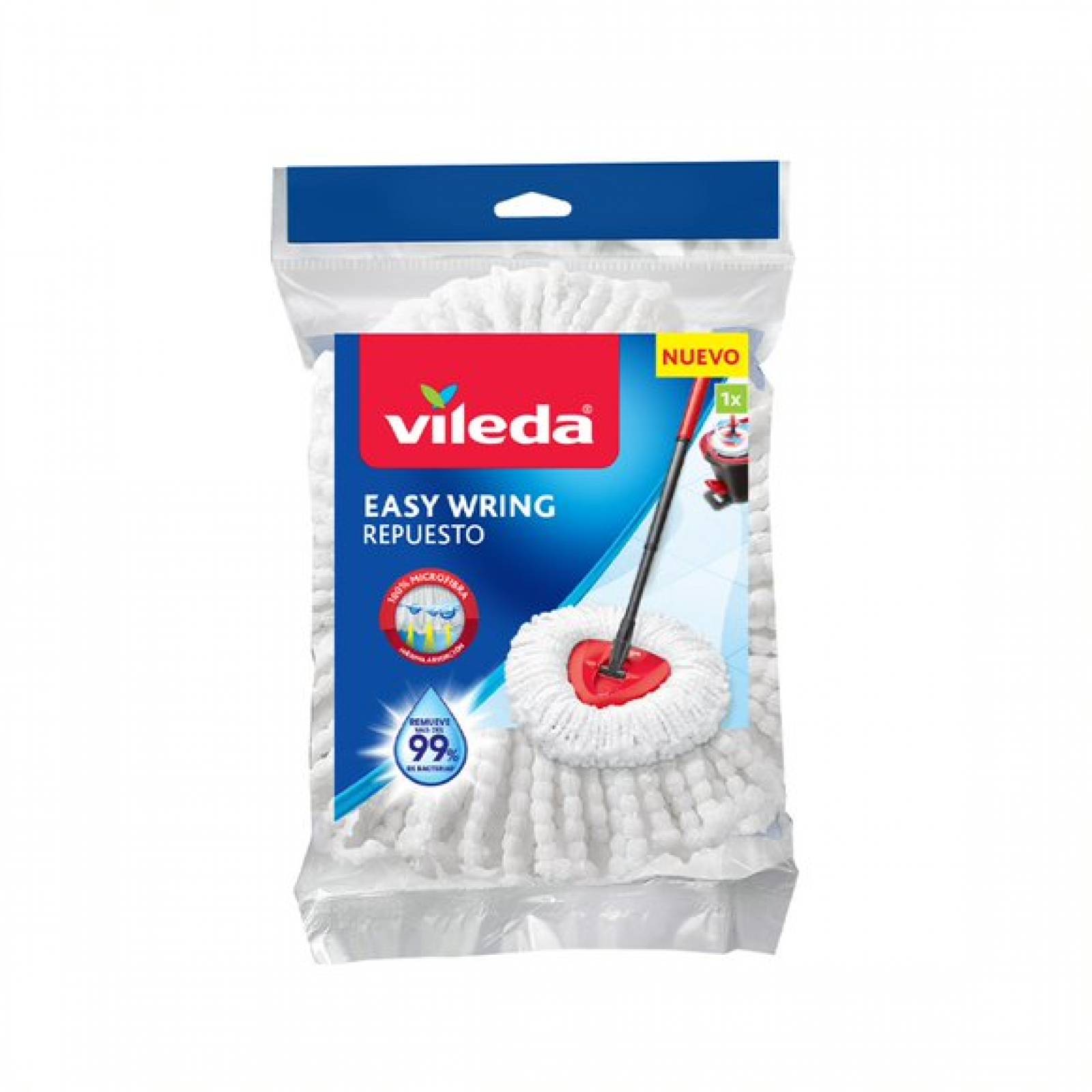 Repuesto Trapeador Mop Microfibra Easy wring and Clean Vileda