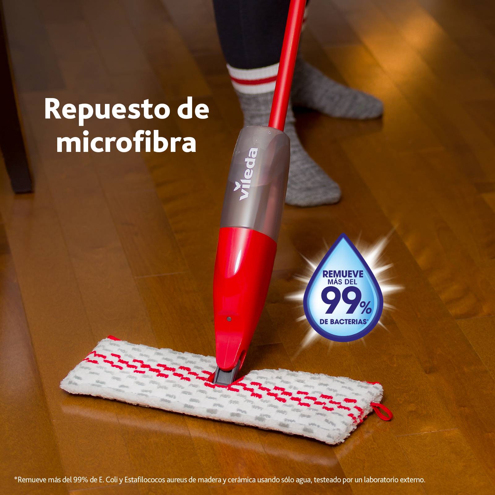 Trapeador Mop Microfibra Pro Mist Max Sistema Vileda