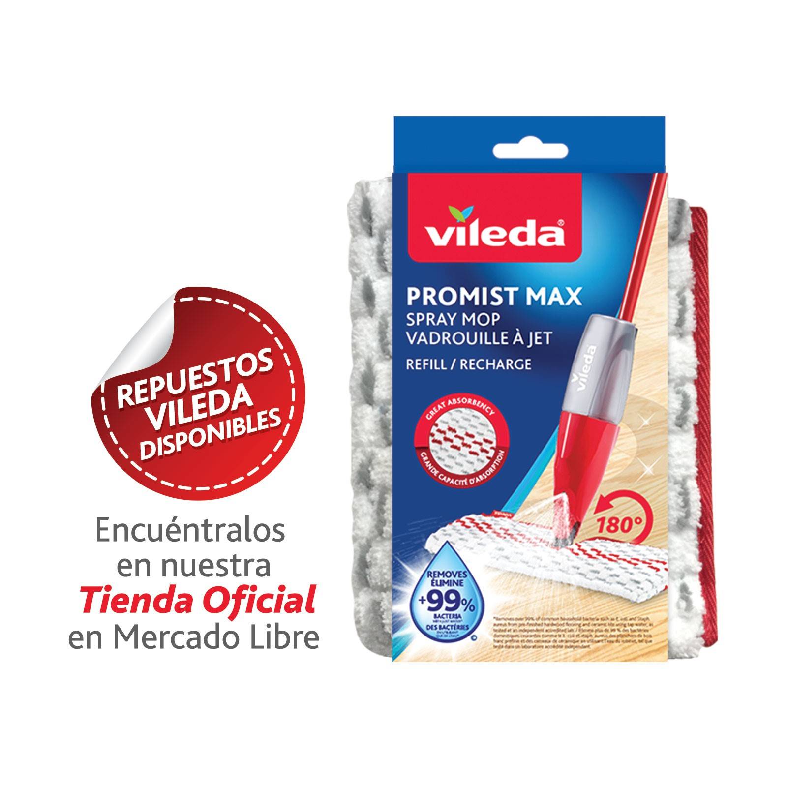 Trapeador Mop Microfibra Pro Mist Max Sistema Vileda