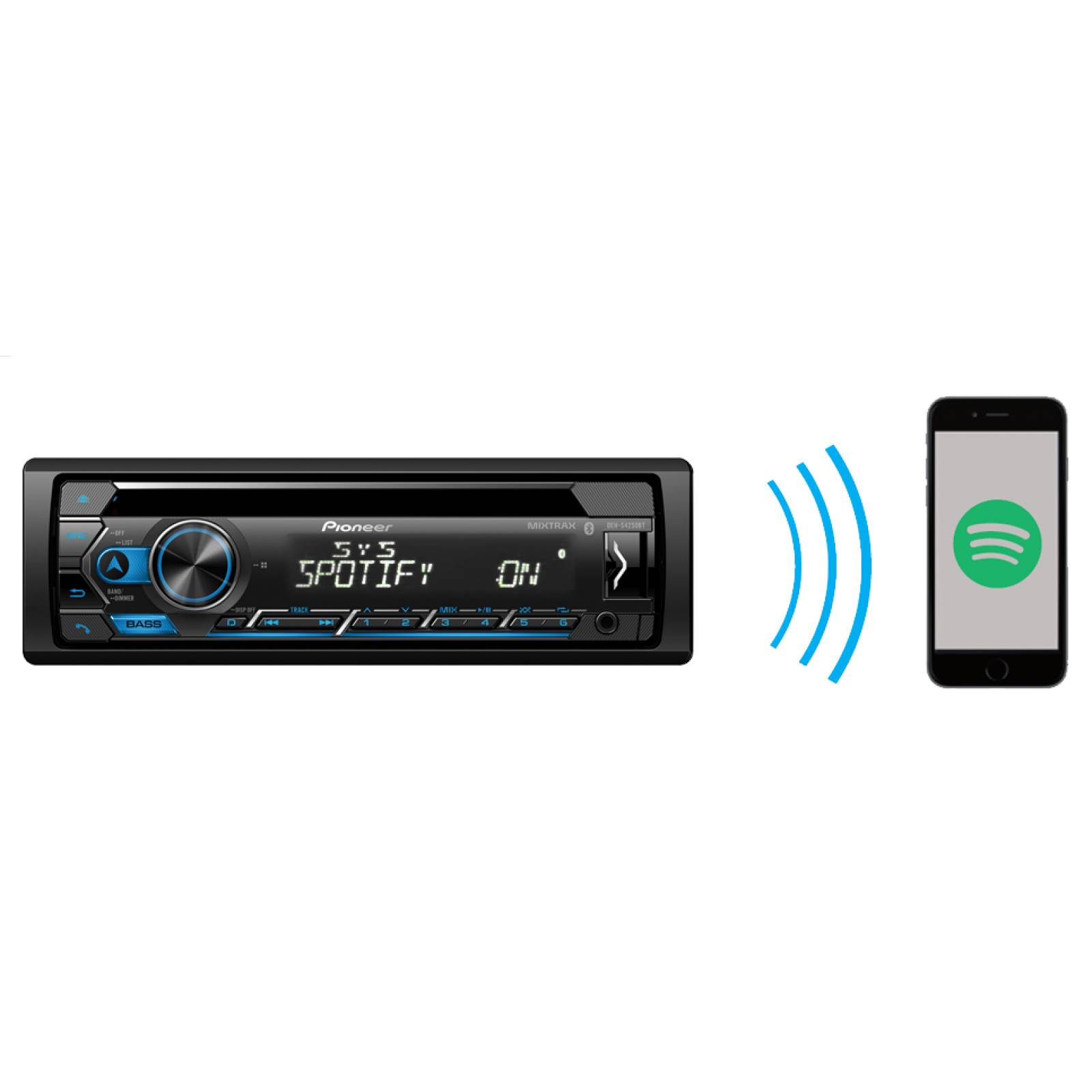 Autoestereo Medios Digitales Bluetooth MVH S325BT Pioneer