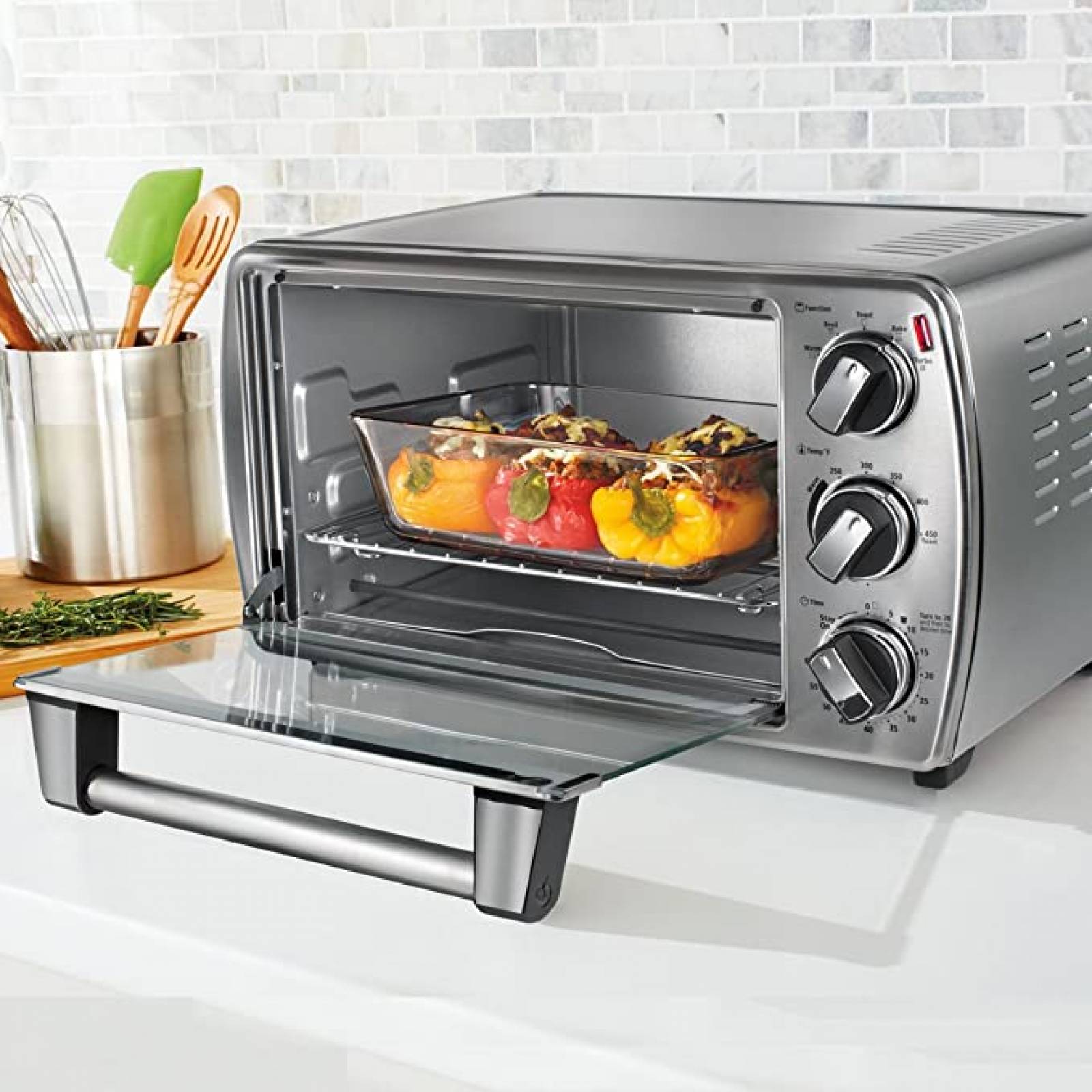 Horno Eléctrico de Mesa 21L TSSTTVCG05 Gris Oster 120v