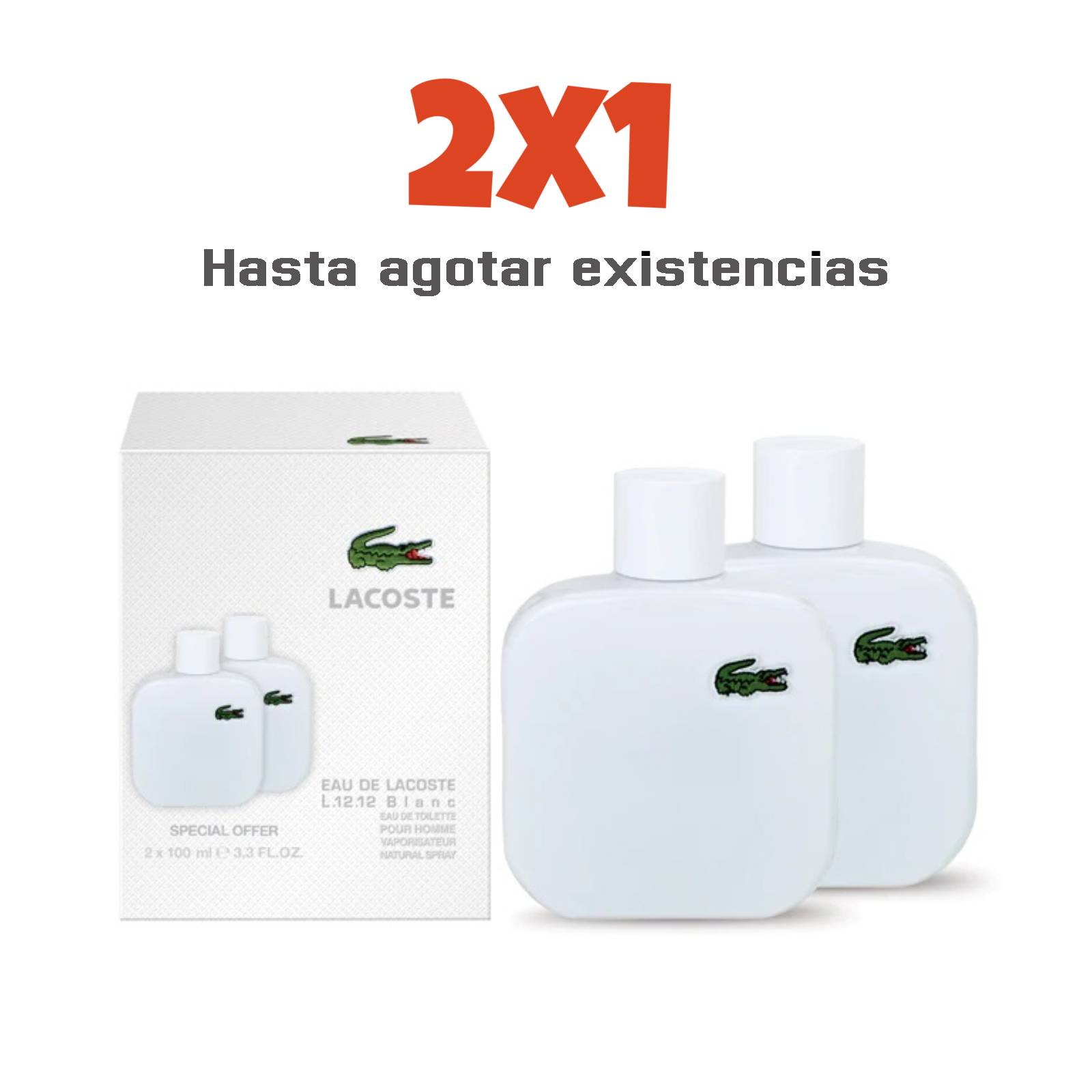 Perfume Hombre Eau de Toilette 100 ml L 12 12 Blanc Lacoste