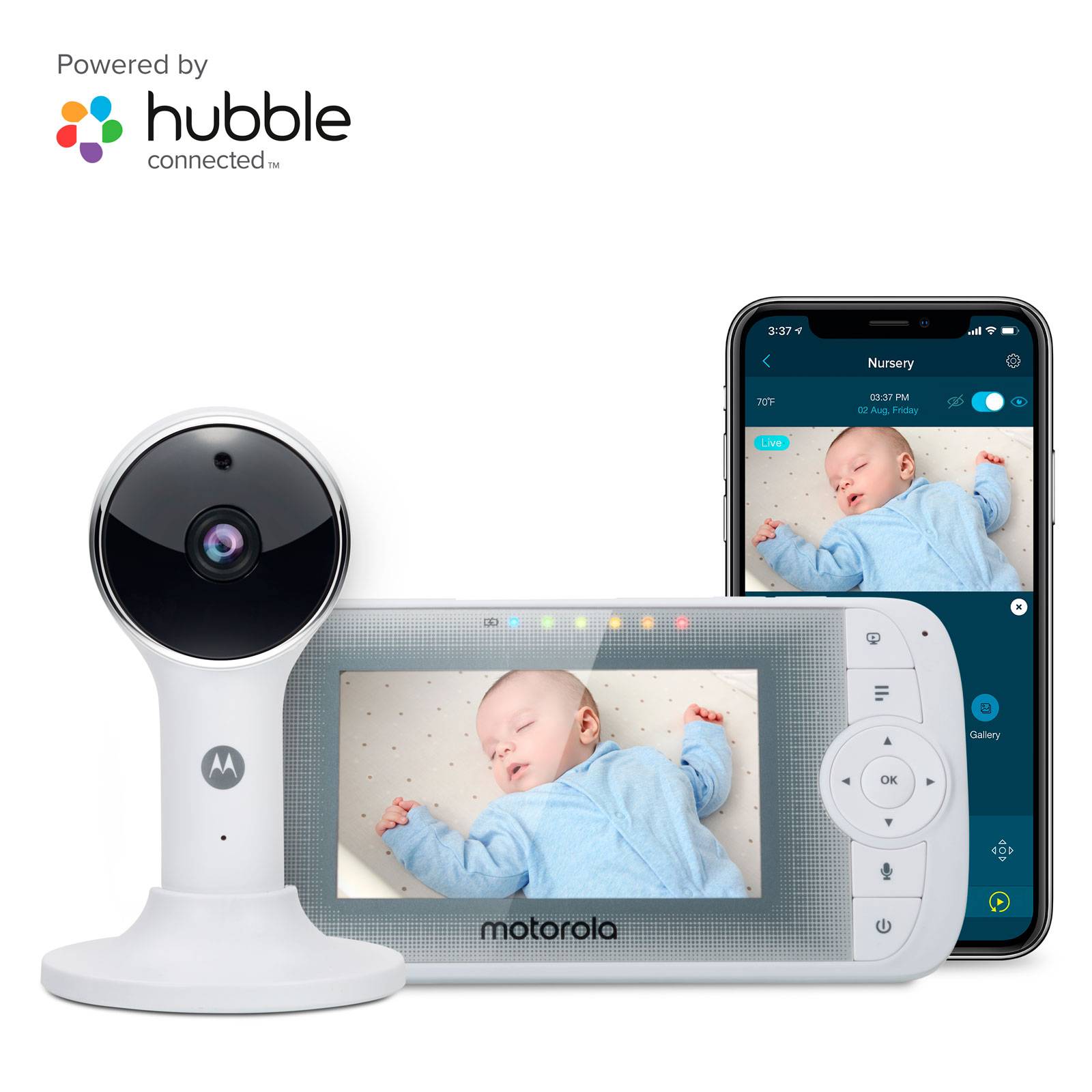 Monitor Video para Bebé wifi Pantalla de 4 3  Motorola VM64