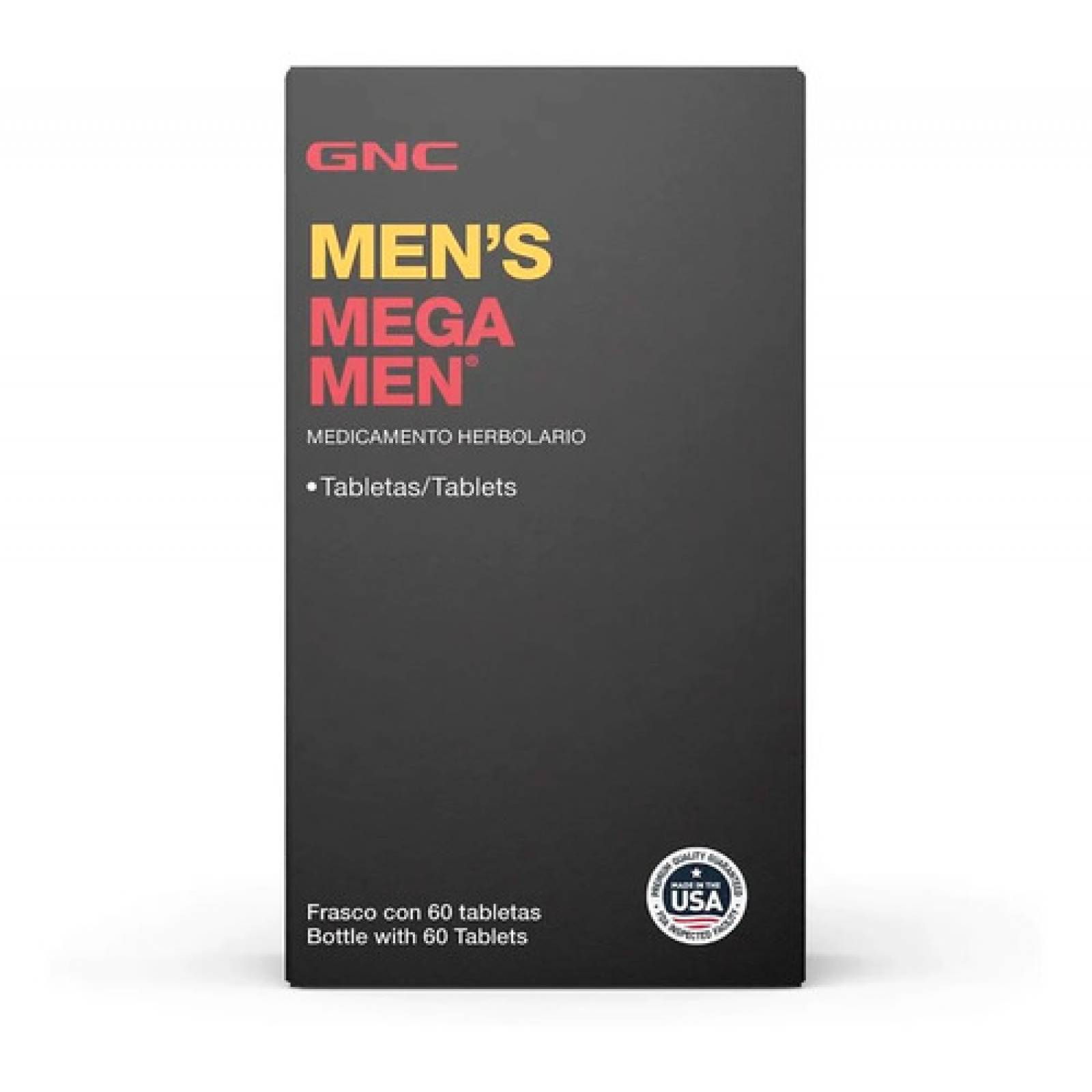 Suplemento Multivitaminico C minerales Mega Men Gnc 60 Tab