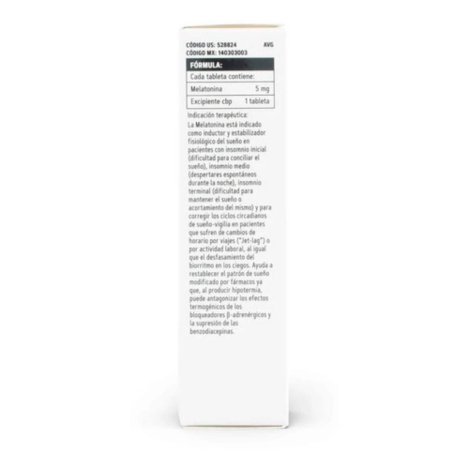 Suplemento Melatonina 5 Mg Sublingual Gnc 30 Cápsulas