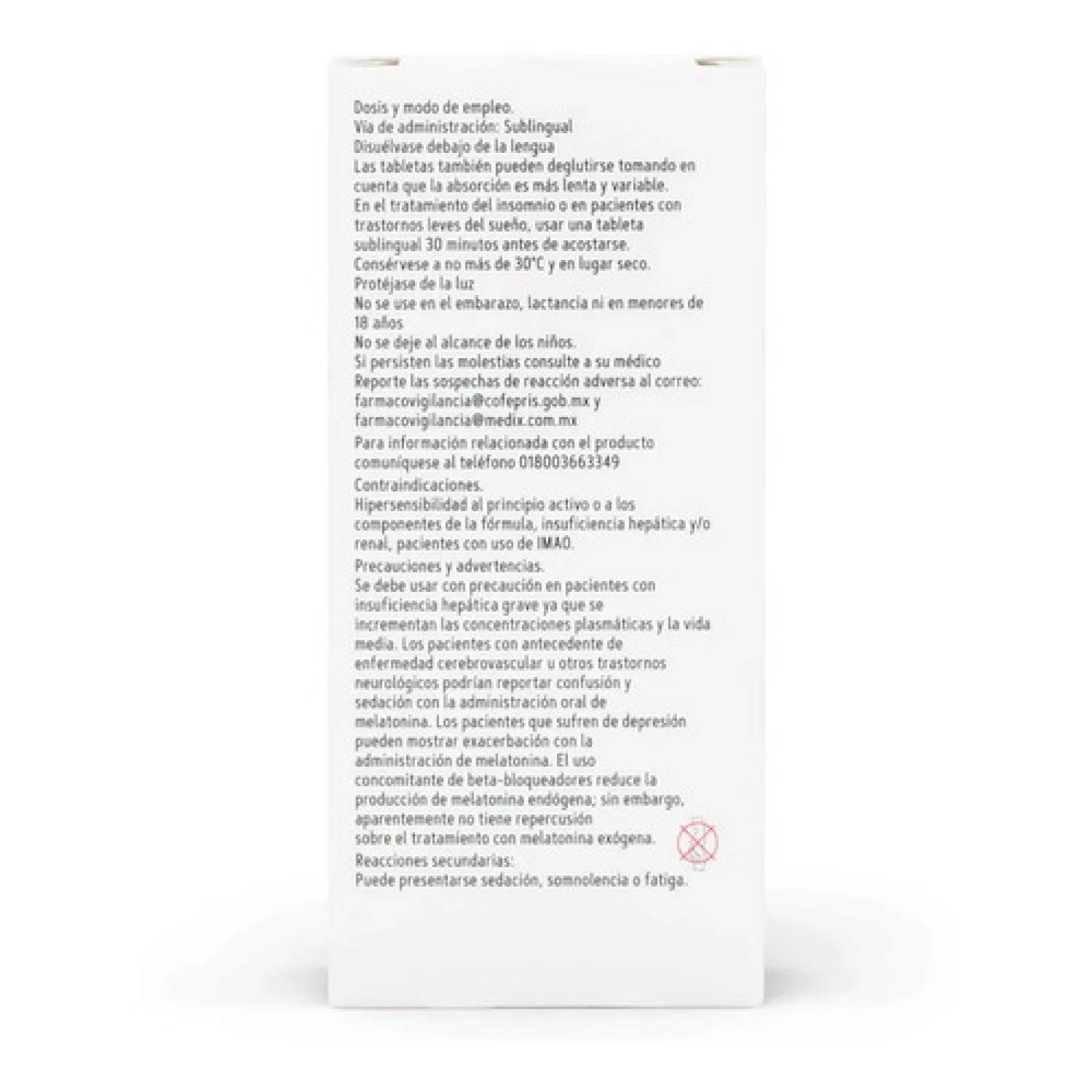 Suplemento Melatonina 5 Mg Sublingual Gnc 30 Cápsulas