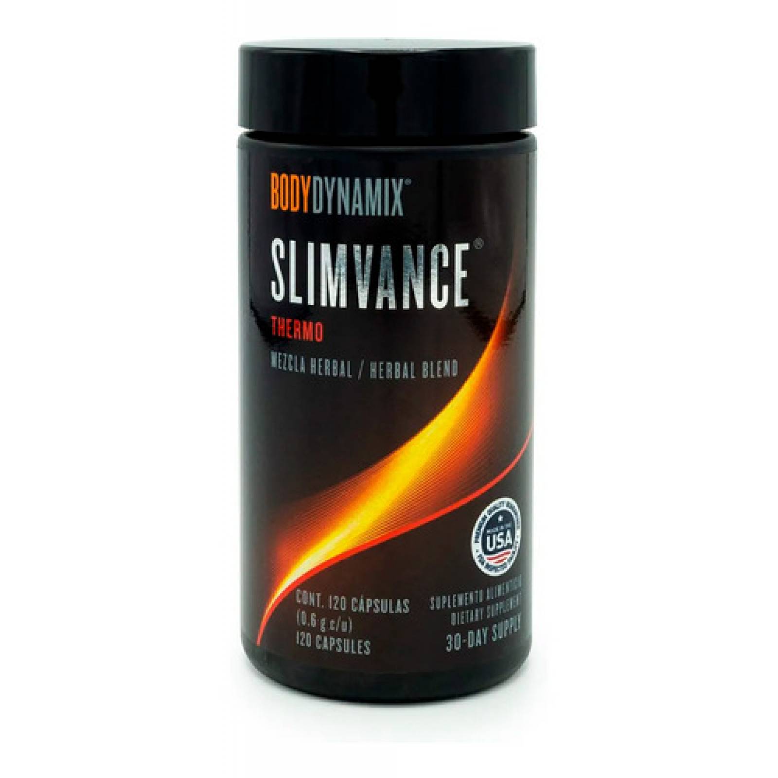 Suplemento Herbal Slimvance Thermo Bodydynamix 120 Cápsulas