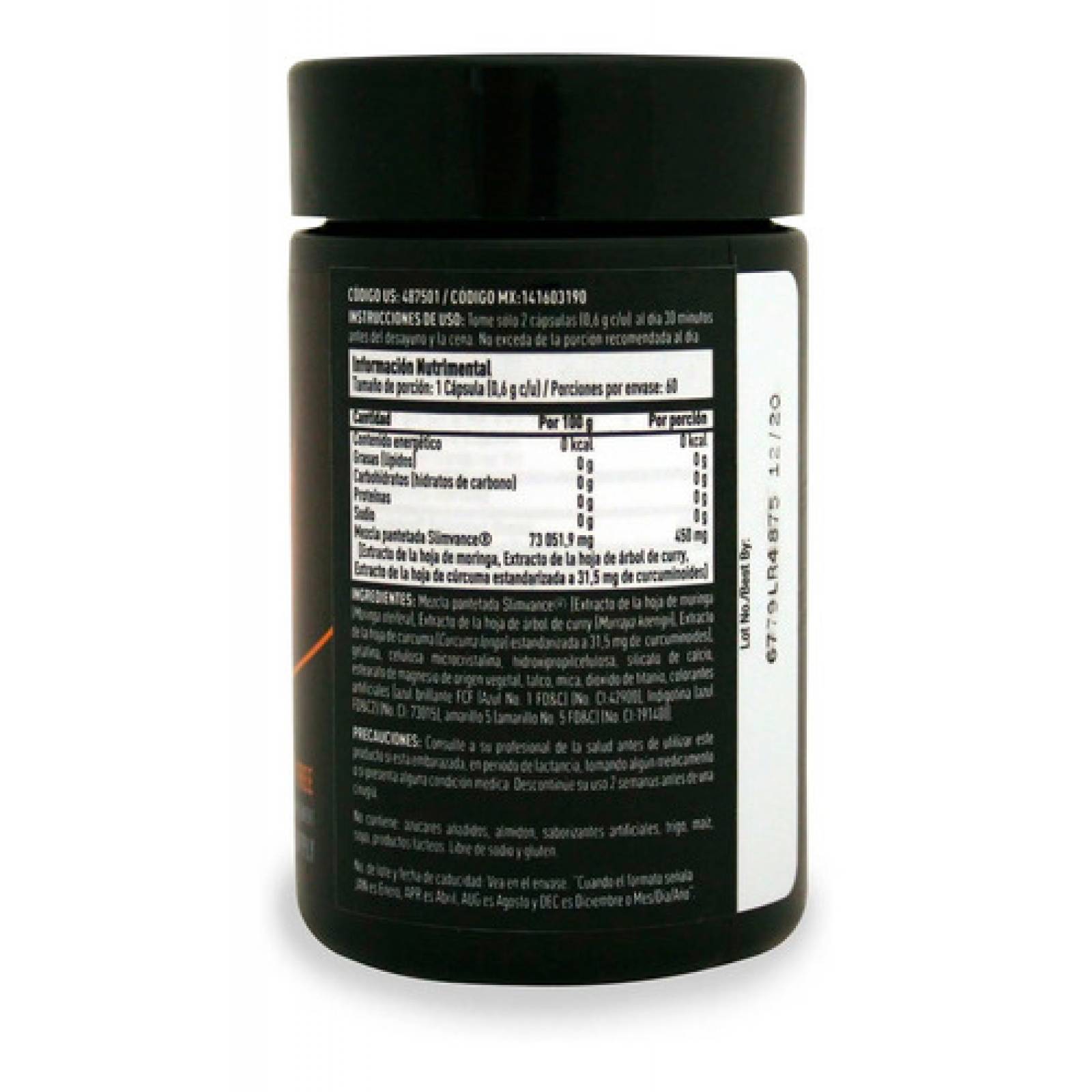 Suplemento Slimvance Stimulant Free Bodydynamix 60 Cápsulas