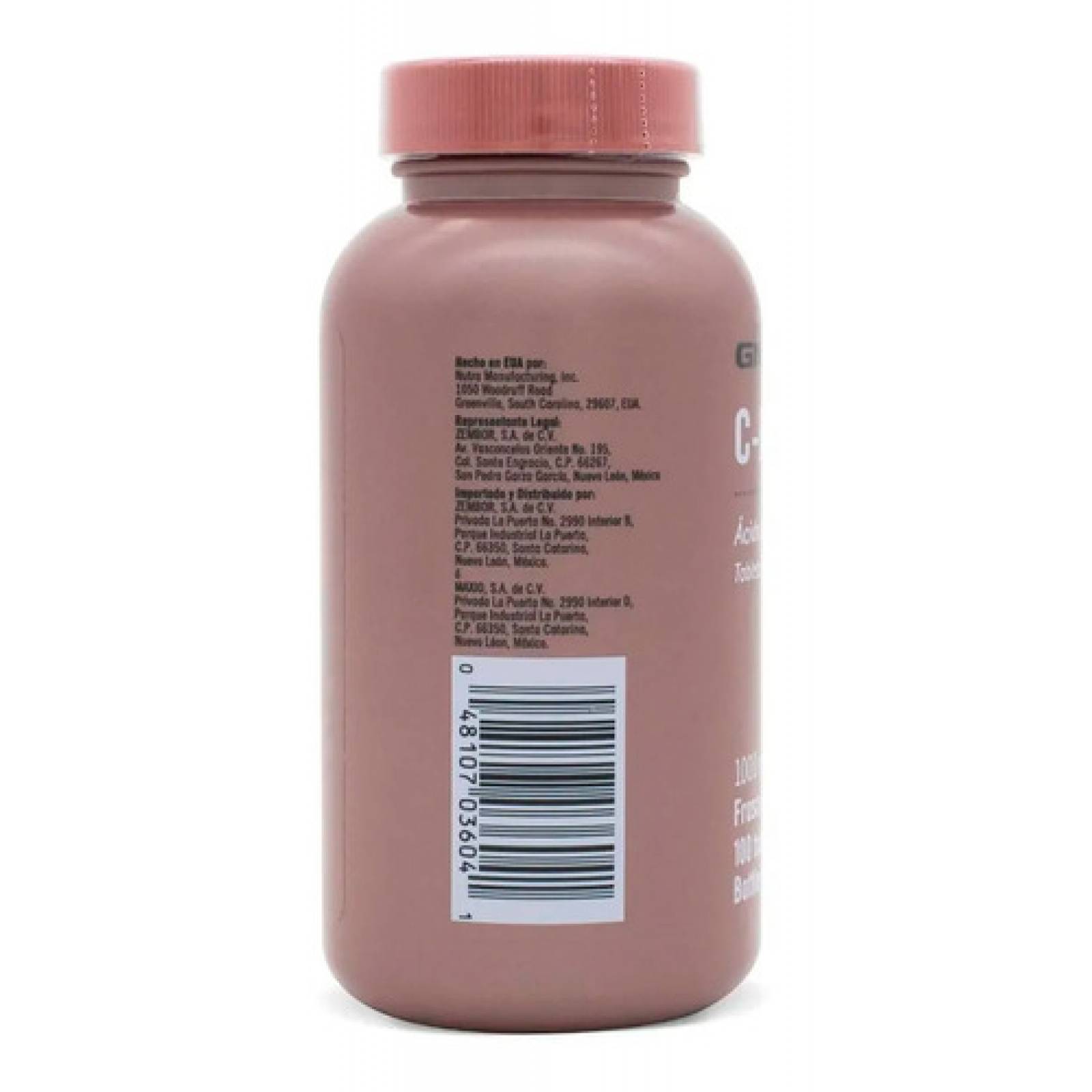 Vitamina C 1000 Mg Gnc C rh Con Rosa Canina 100 Tabletas