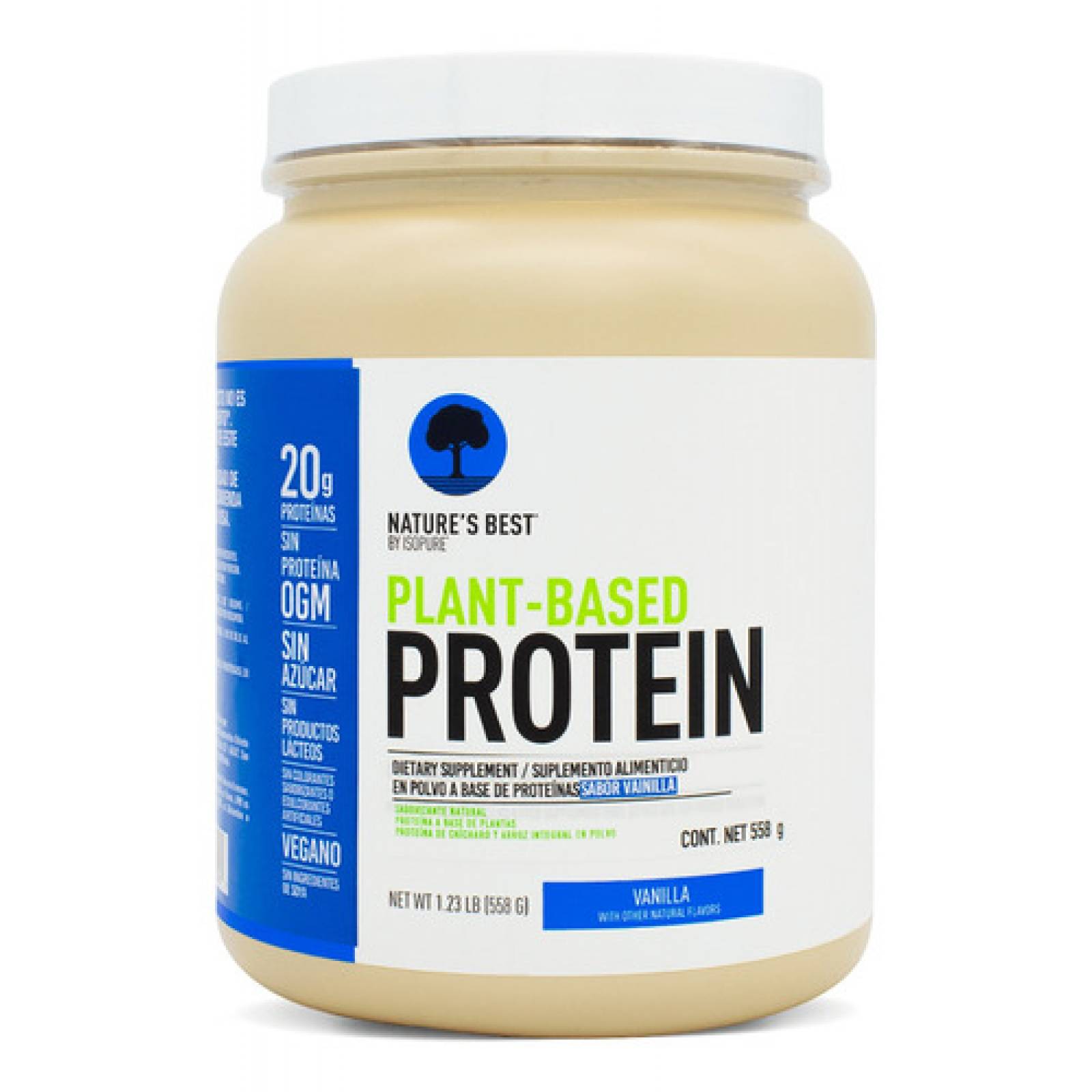 Plant Proteína Vegana Isopure Vainilla No Ogm 558 Gramos