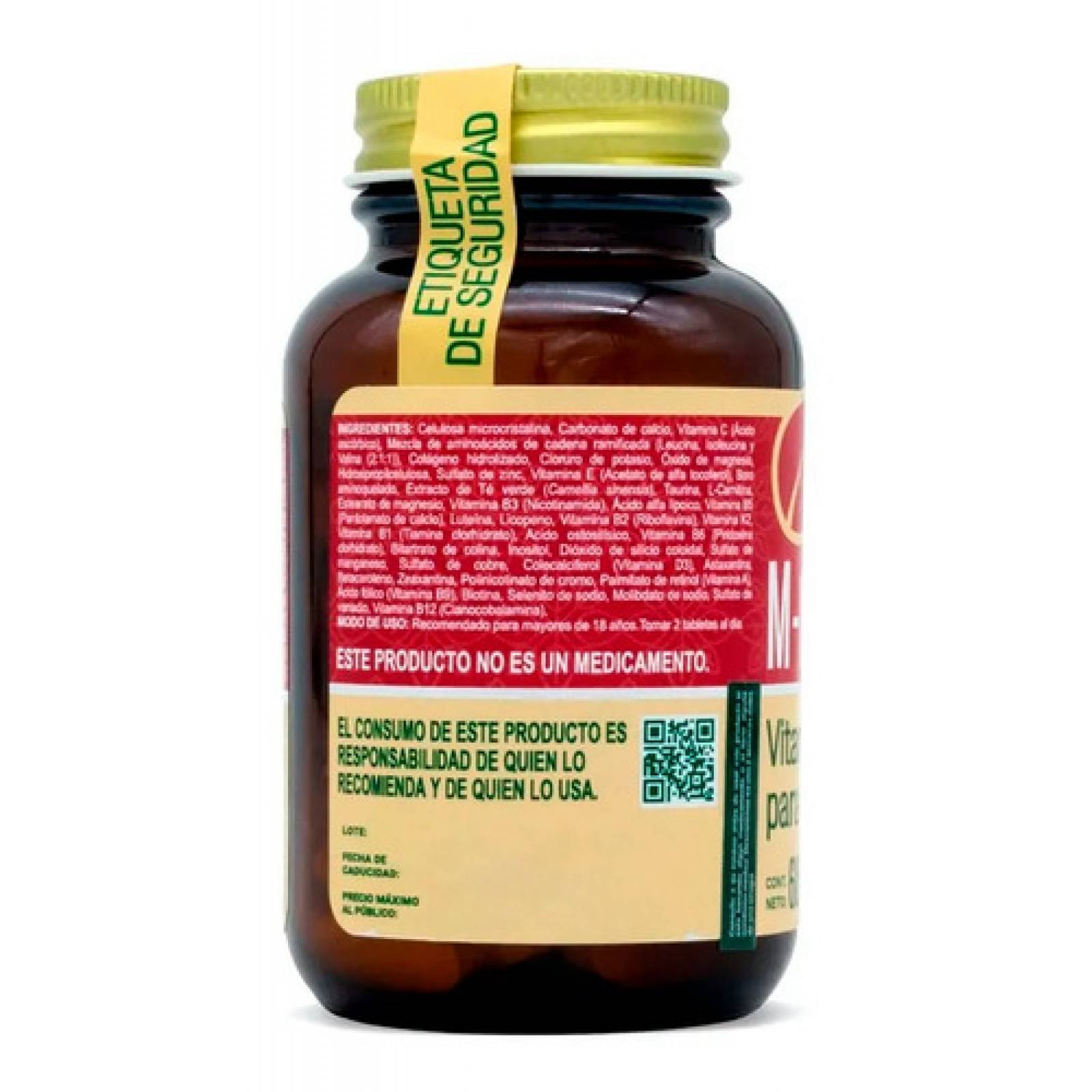 M Vit For Him Vitaminas Y Minerales Hombres Biomiral 60 T