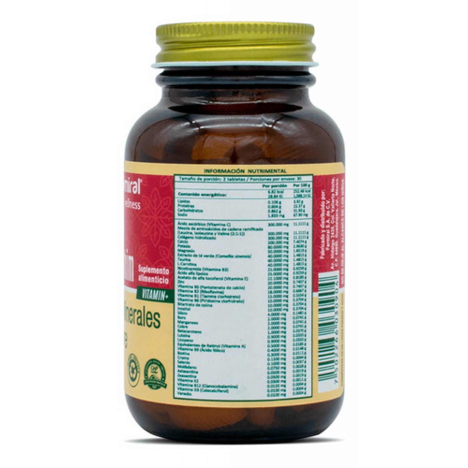 M Vit For Him Vitaminas Y Minerales Hombres Biomiral 60 T