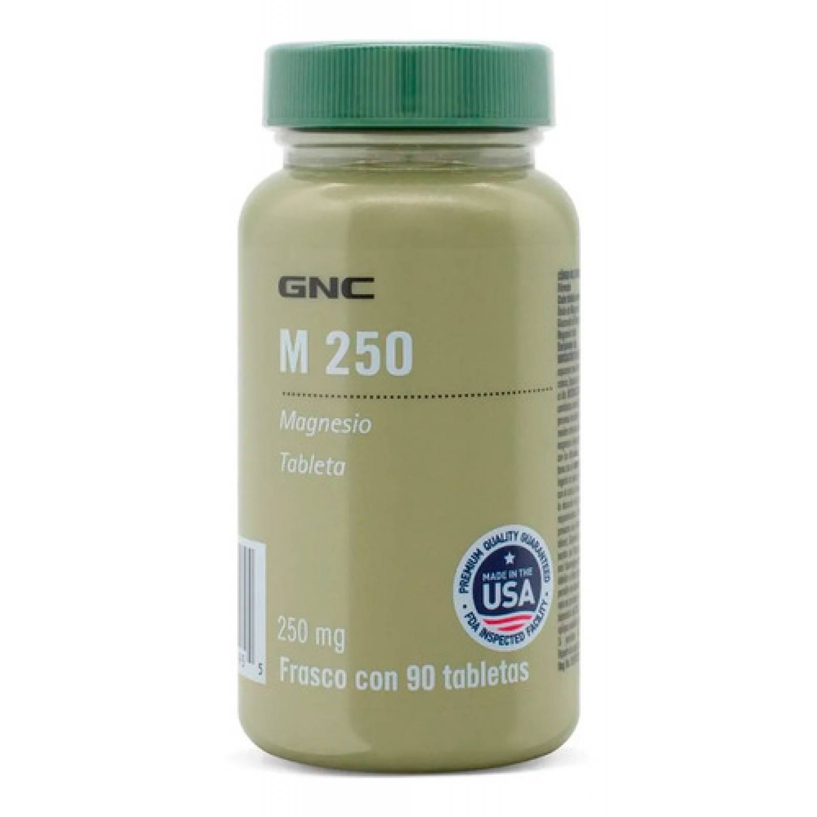 Magnesio 250 Mg Gnc M 250 Sin Sabor 90 Tabletas
