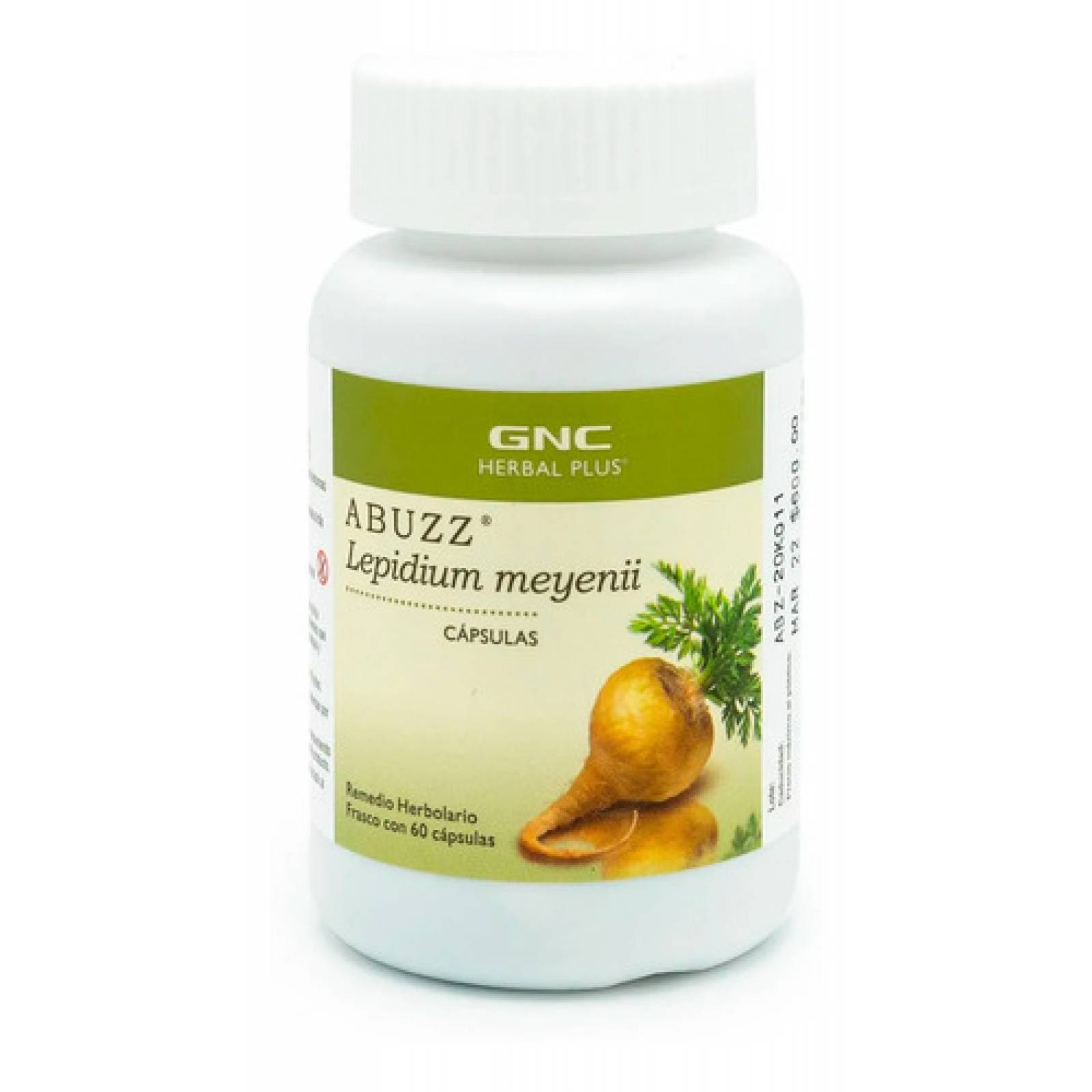 Suplemento Abuzz Maca Herbal Plus 60 Cápsulas Anti cansancio