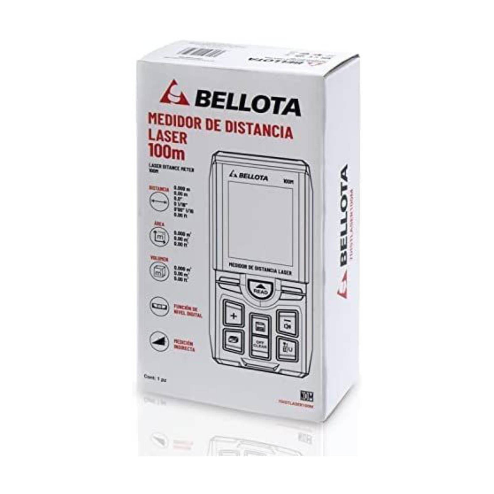 Medidor De Distancia Láser 100M Laser100M Bellota