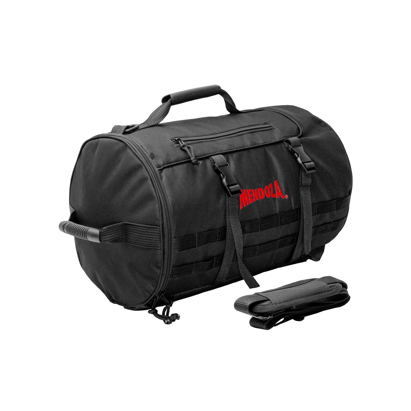 Duffle Bag Negra Asa Reforzada 4 Formas Agarre Mendoza