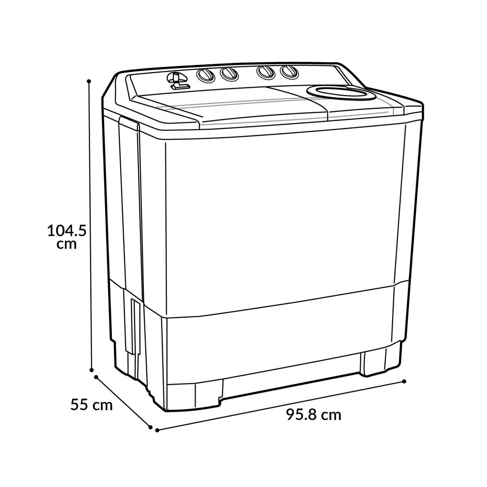 Lavadora Panasonic 2 Tinas 18 Kg Na w180x Super Air Dry
